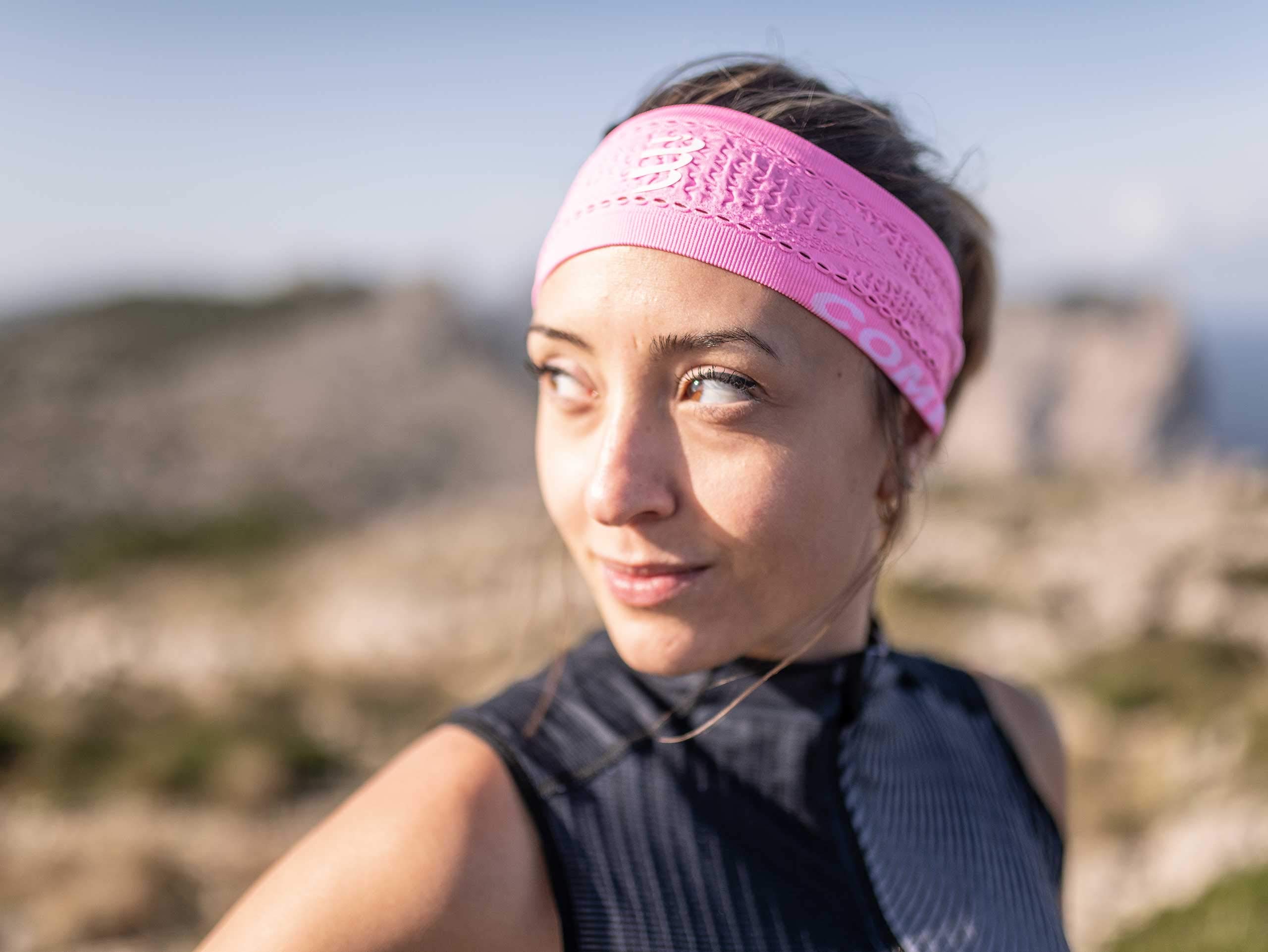 compressport-thin-headband-on-off-bandeau-de-running-fin-rose-taille-unique image 4