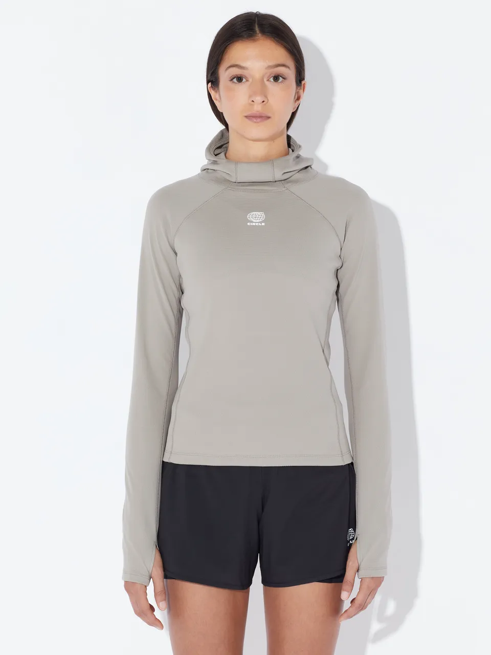 circle-sportswear-sweat-capuche-femme-momentum-3d-knit-double-couche-chaud-et-l- image 1