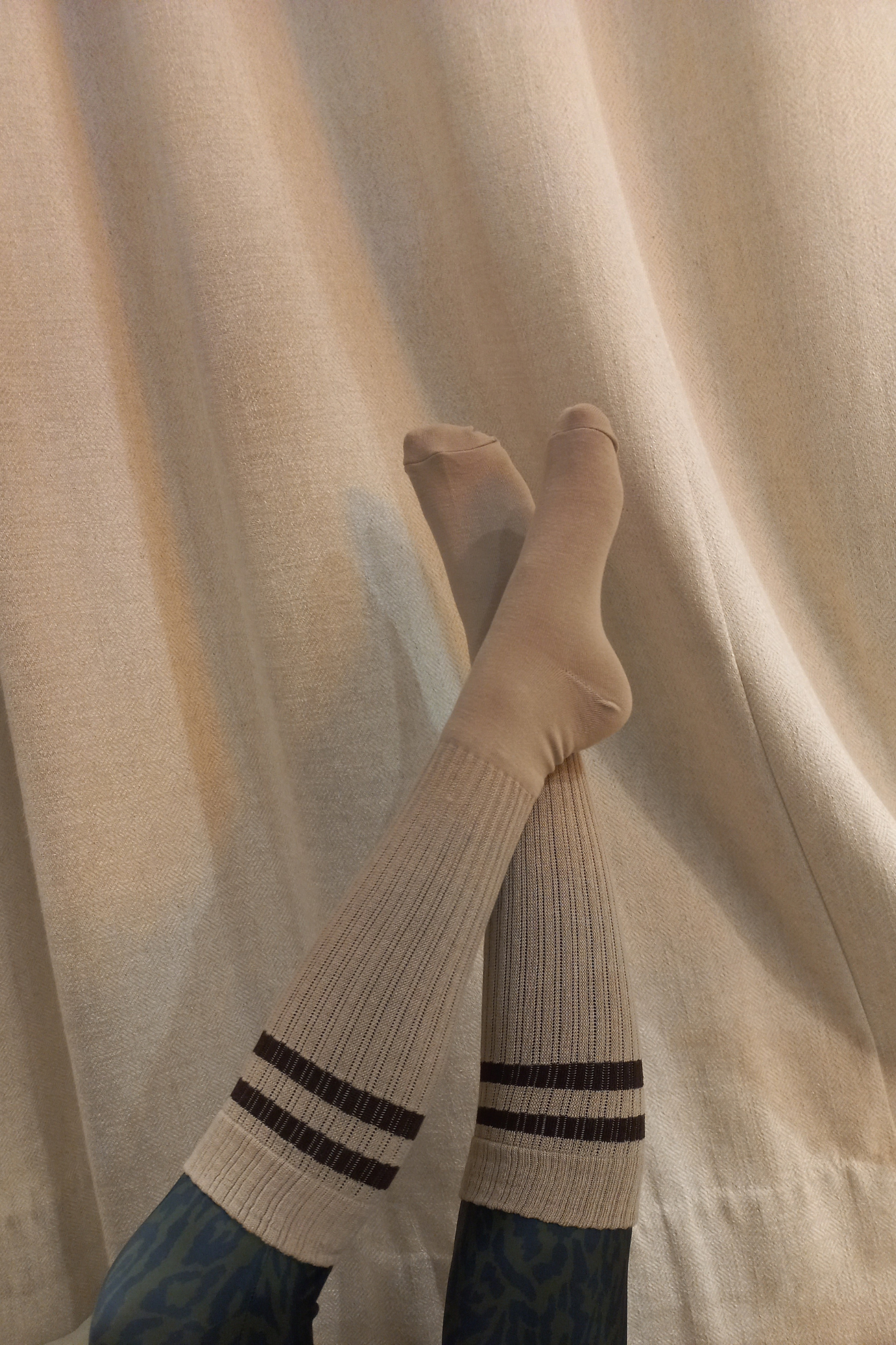 luz-collections-chaussettes-beige-ray-chocolat image 3