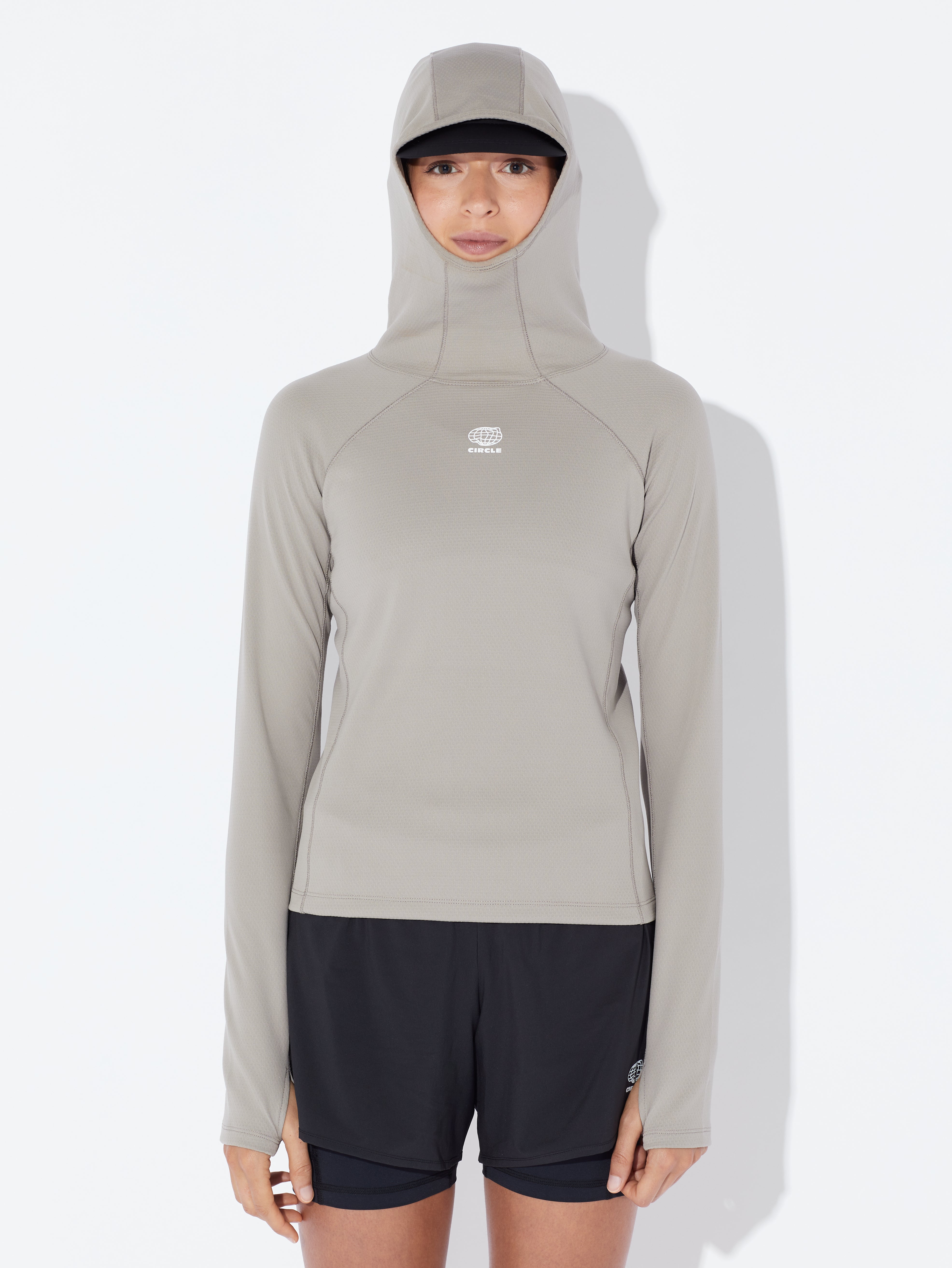 circle-sportswear-sweat-capuche-femme-momentum-3d-knit-double-couche-chaud-et-l- image 7