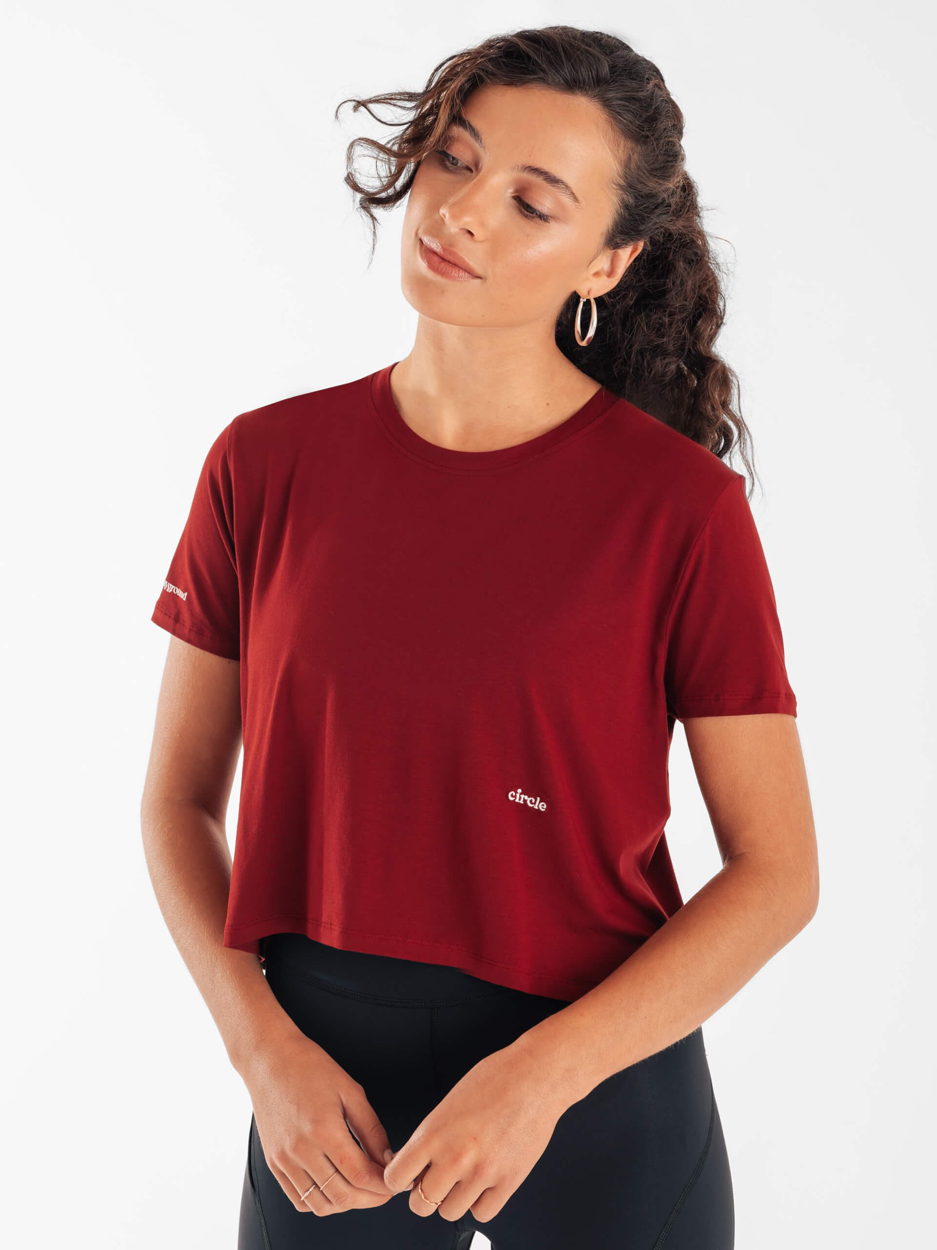 circle-sportswear-crop-top-smooth-operator-coupe-oversize-respirante-lilas image 7