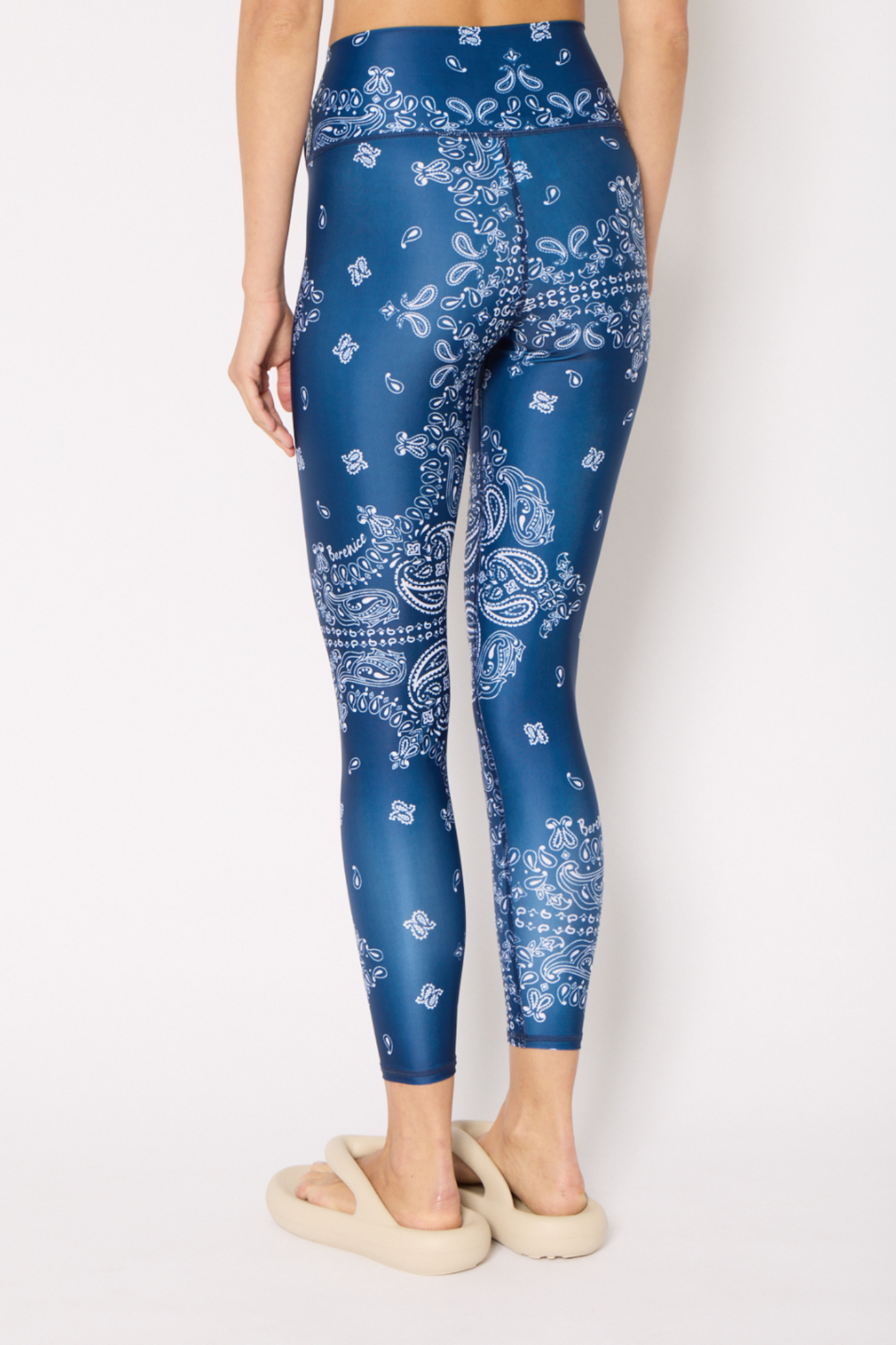 luz-collections-legging-fleur-bandana-bleu-7-8e-taille-mi-haute image 4