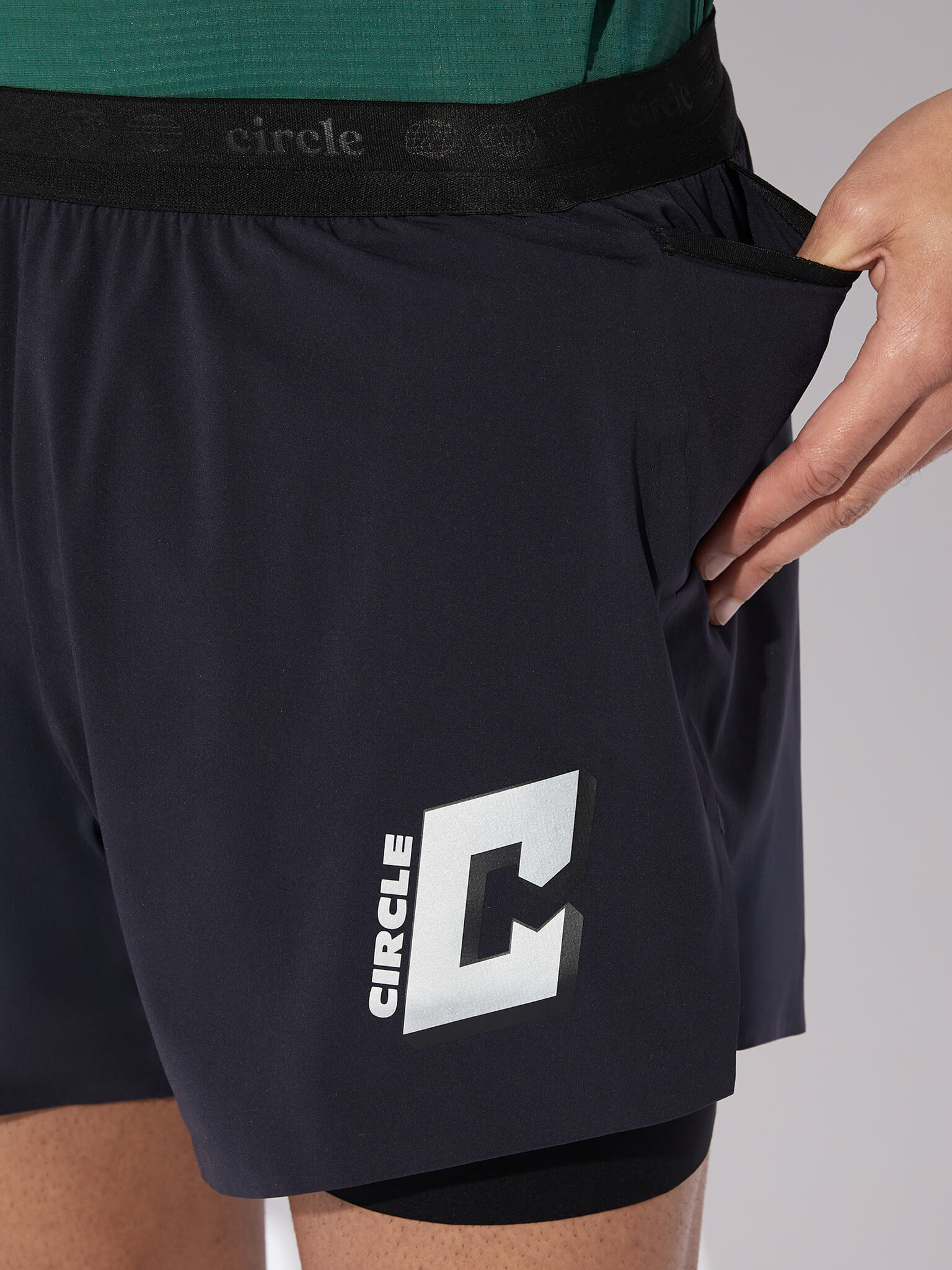 circle-sportswear-short-2-en-1-legend-homme-onyx-black-running-technique image 6