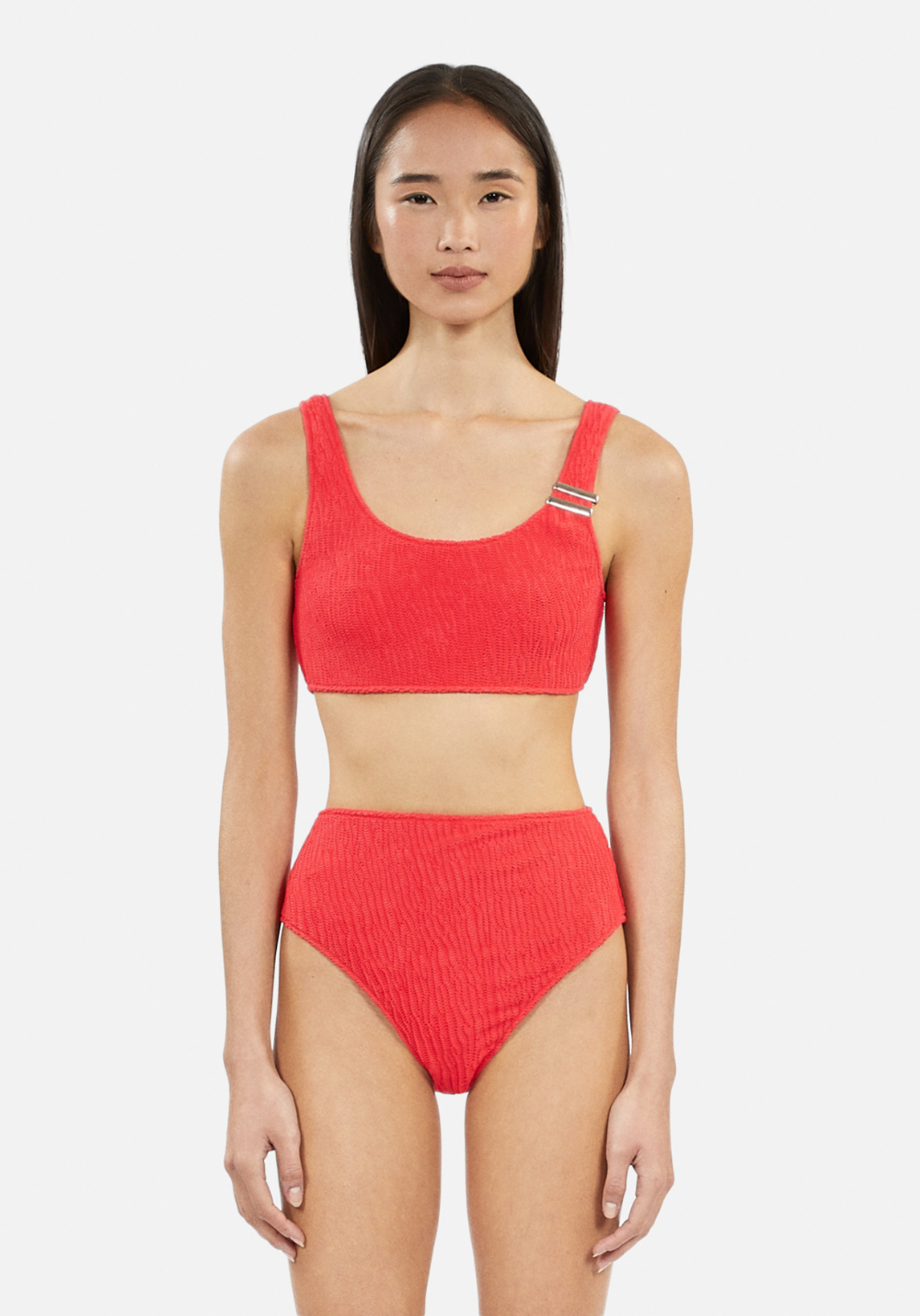 luz-collections-x-the-kooples-noor-haut-de-maillot-deux-pi-ces-textur-rouge image 2