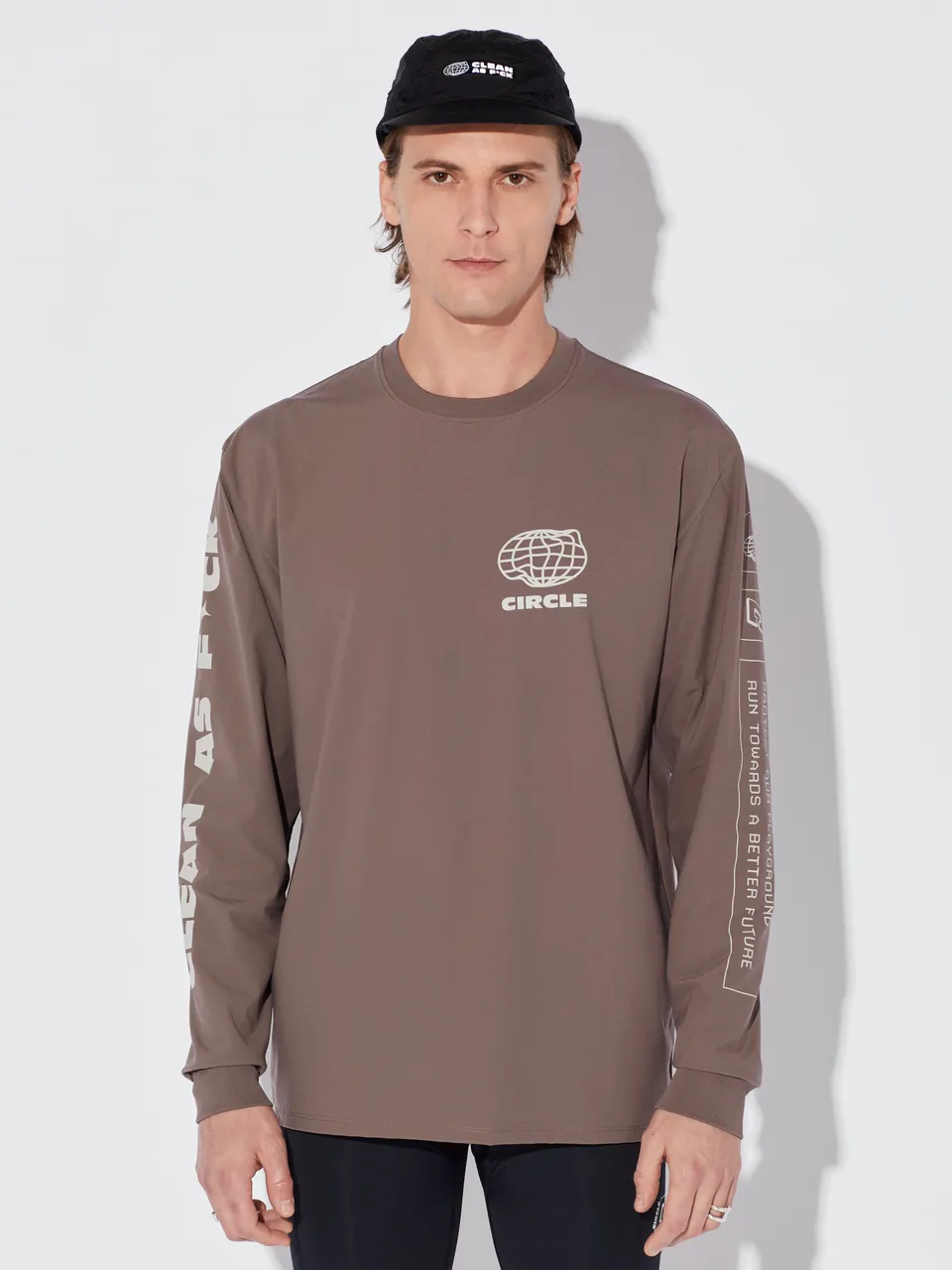 circle-sportswear-t-shirt-manches-longues-feel-good-caf-2-0 image 1