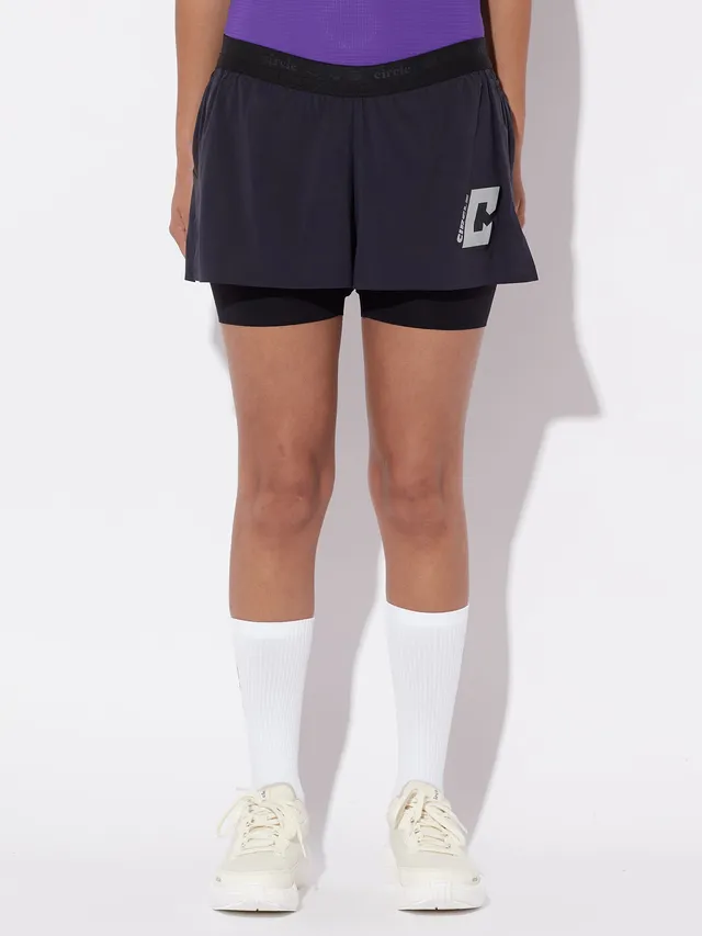 circle-sportswear-short-2-en-1-legend-femme-coutures-soud-es-ultra-l-ger-moss-na image 1