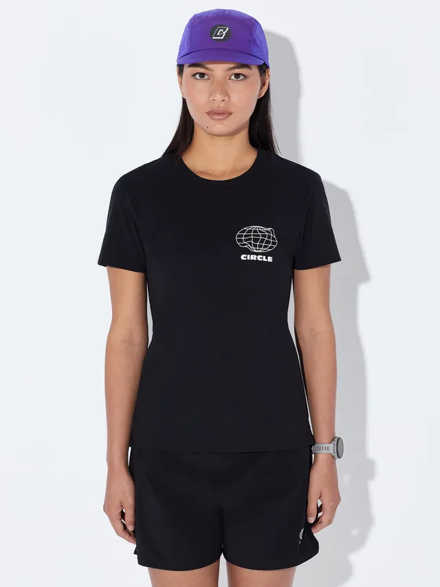 circle-sportswear-t-shirt-athletic-run-tee-shirt-running-l-ger-respirant-onyx-bl image 1