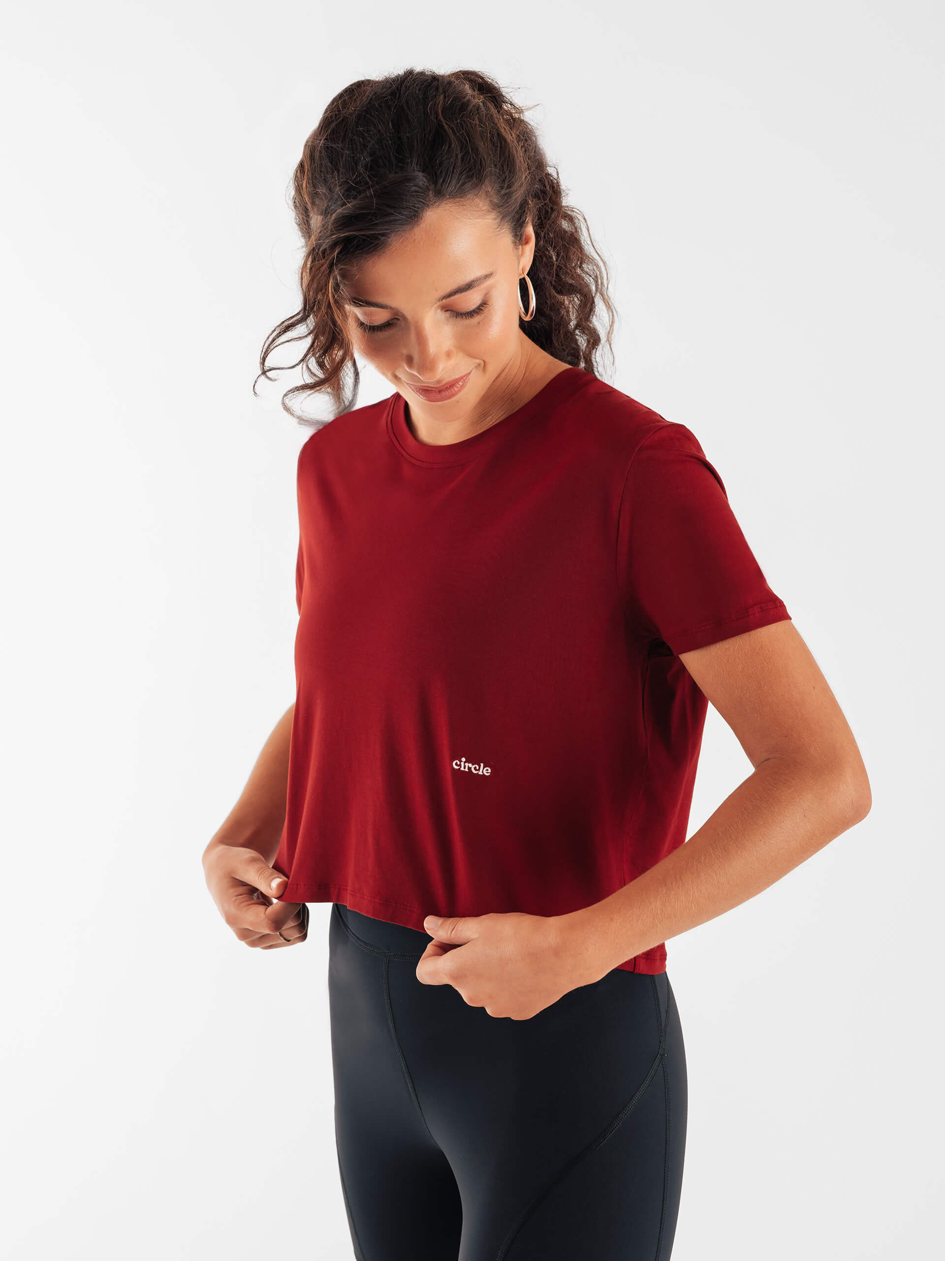 circle-sportswear-crop-top-smooth-operator-coupe-oversize-respirante-lilas image 5