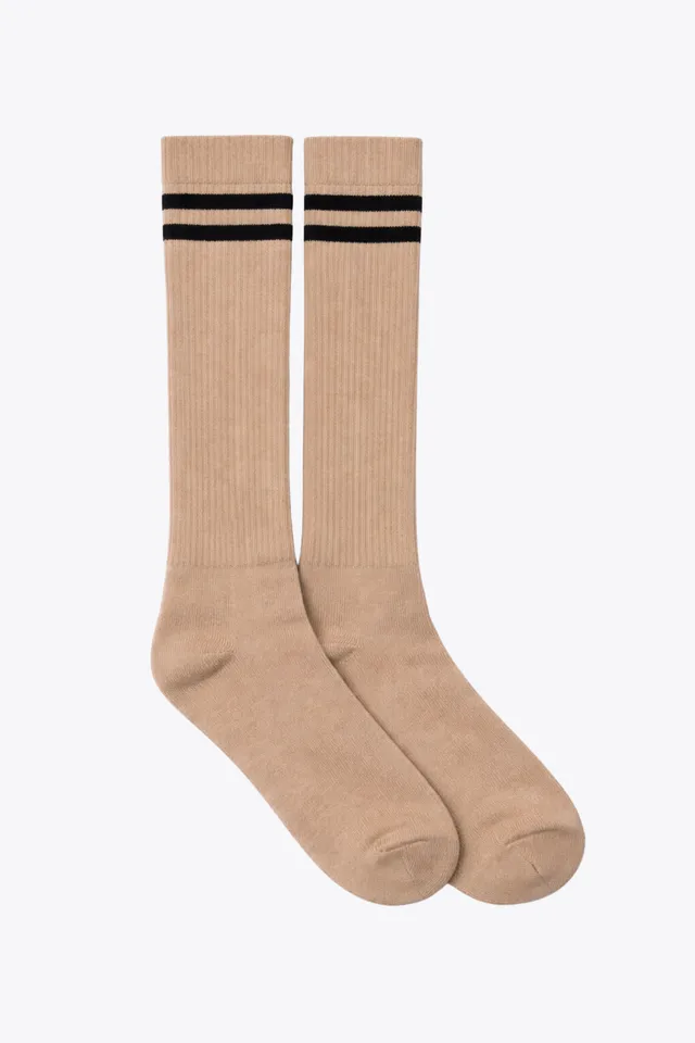 luz-collections-chaussettes-beige-ray-chocolat image 1