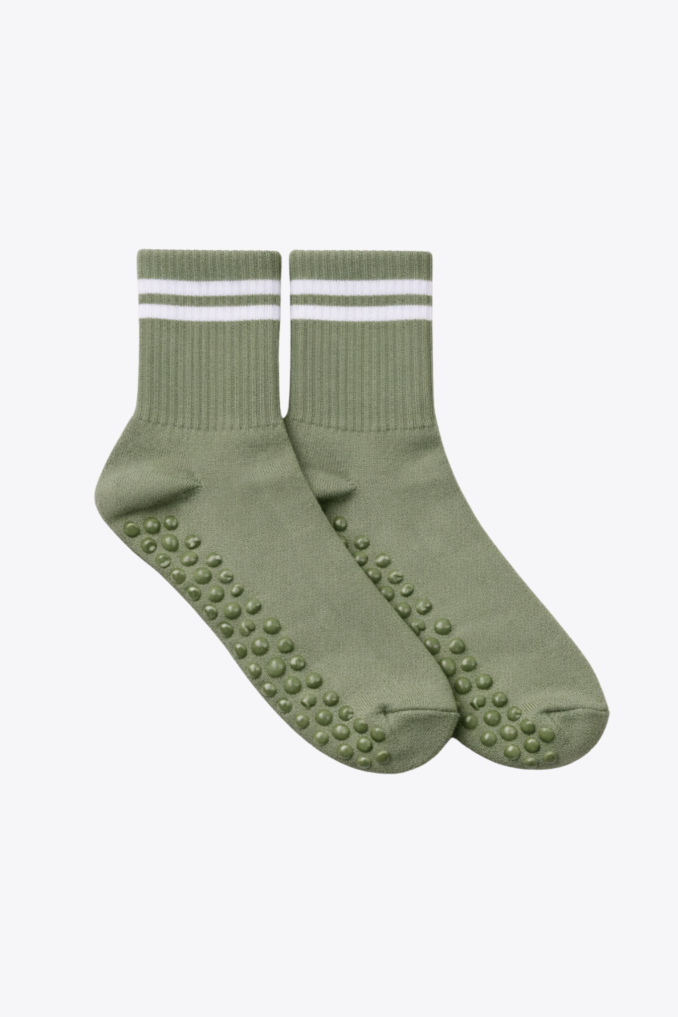 luz-collections-chaussettes-hautes-anti-d-rapantes-grips-vert-pomme-ray-es-taill image 1