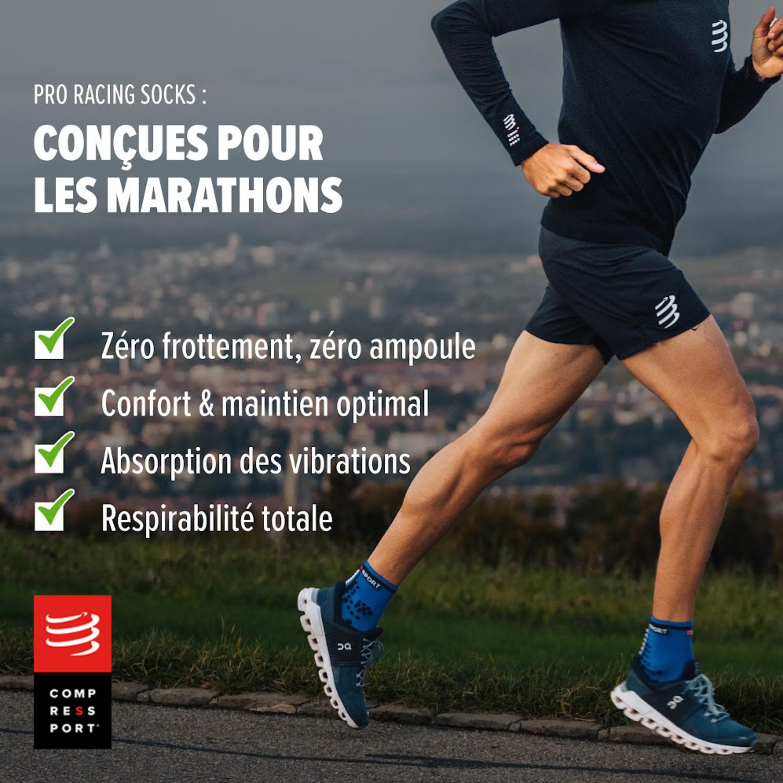 compressport-pro-racing-socks-v3-run-high-chaussettes-de-course-pied image 2