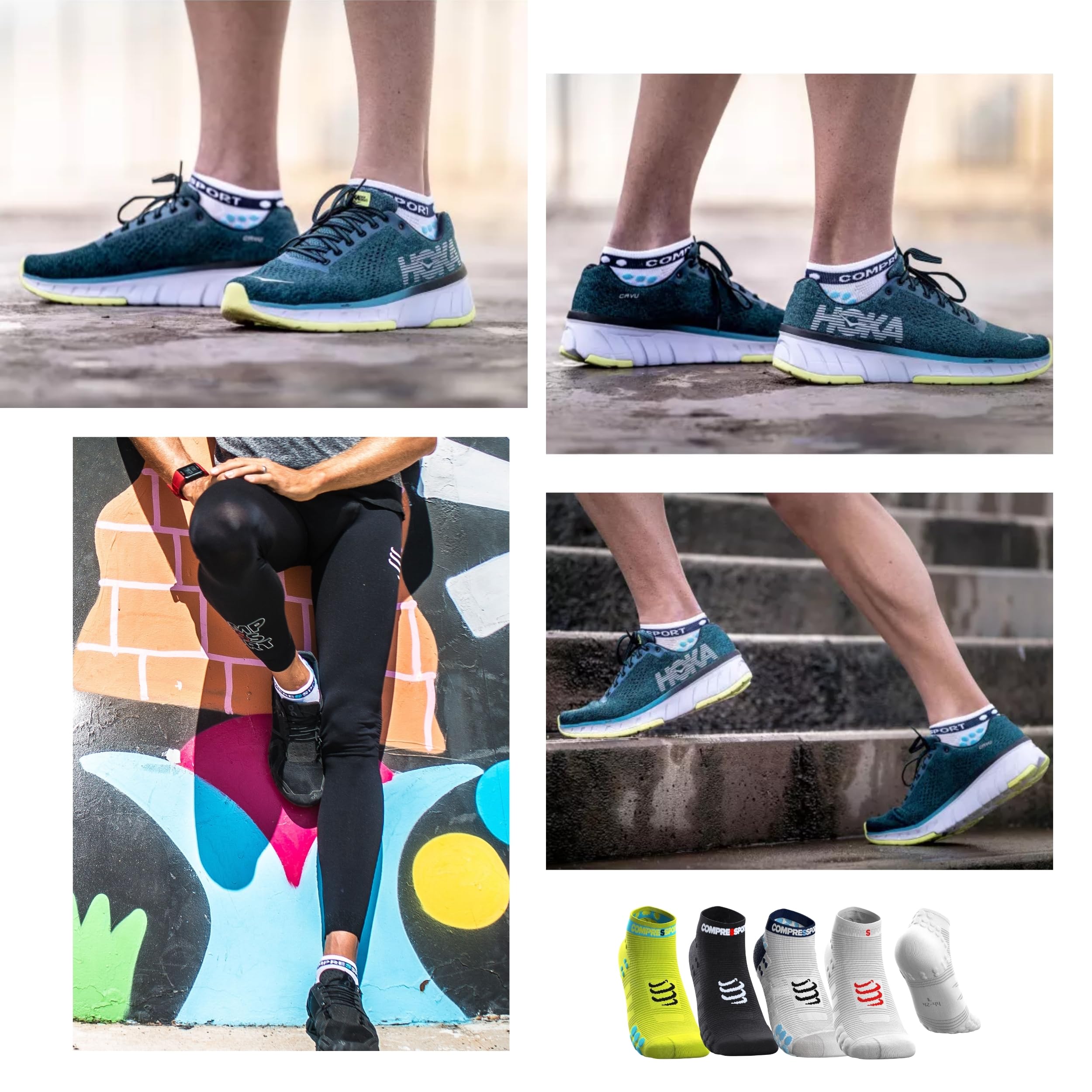compressport-prs-v3-run-low-chaussettes-de-course-pied-basses image 2