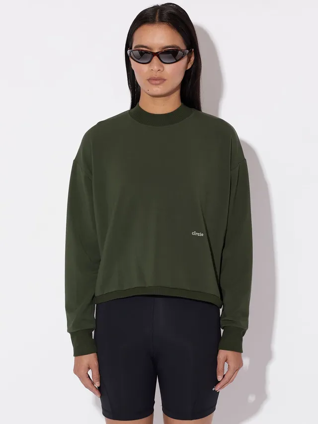 circle-sportswear-sweat-court-get-lucky-femme-col-rond-et-d-coupe-dos-singuli-re image 1