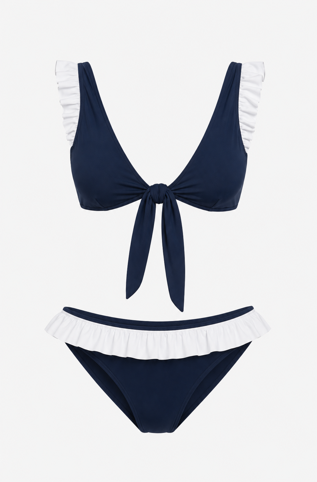 luz-collections-haut-de-bikini-melissandre-bleu-blanc-d-collet-volants-upf-50 image 2