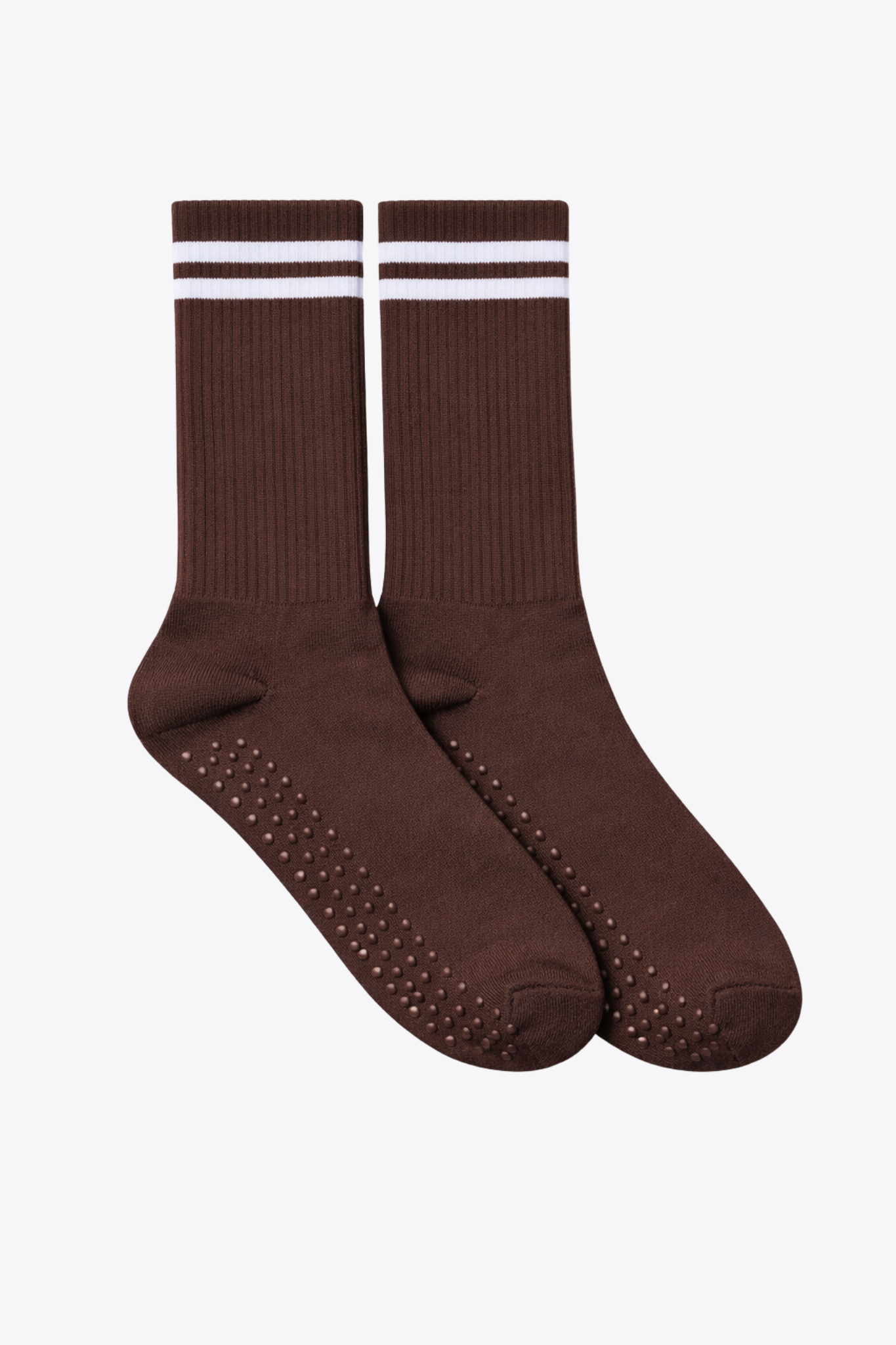 luz-collections-chaussettes-marron-ray-es-blanches-coton-respirant-sport-et-quot-2 image 1