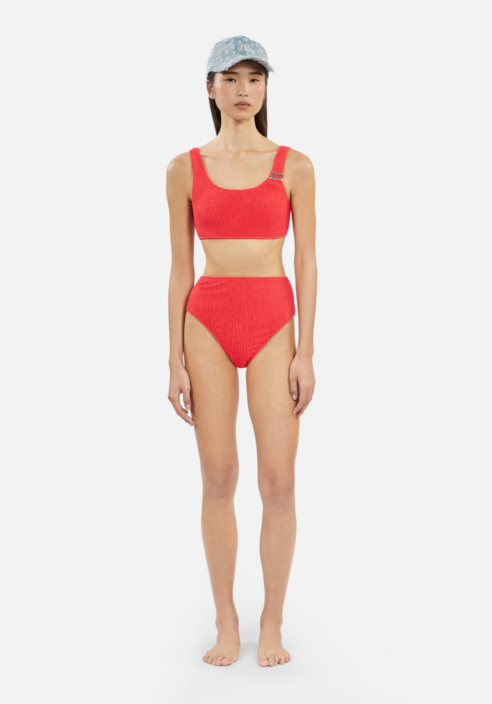 luz-collections-x-the-kooples-noor-haut-de-maillot-deux-pi-ces-textur-rouge image 3