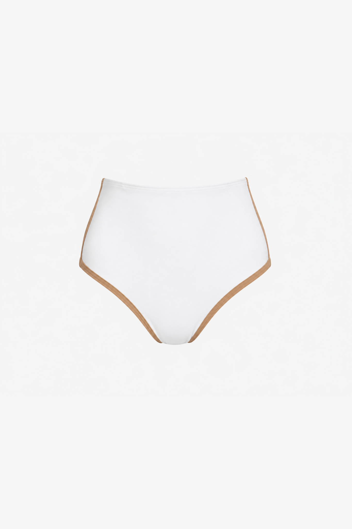 luz-collections-bas-de-maillot-deux-pi-ces-margaux-taille-haute-blanc-et-beige-a image 3