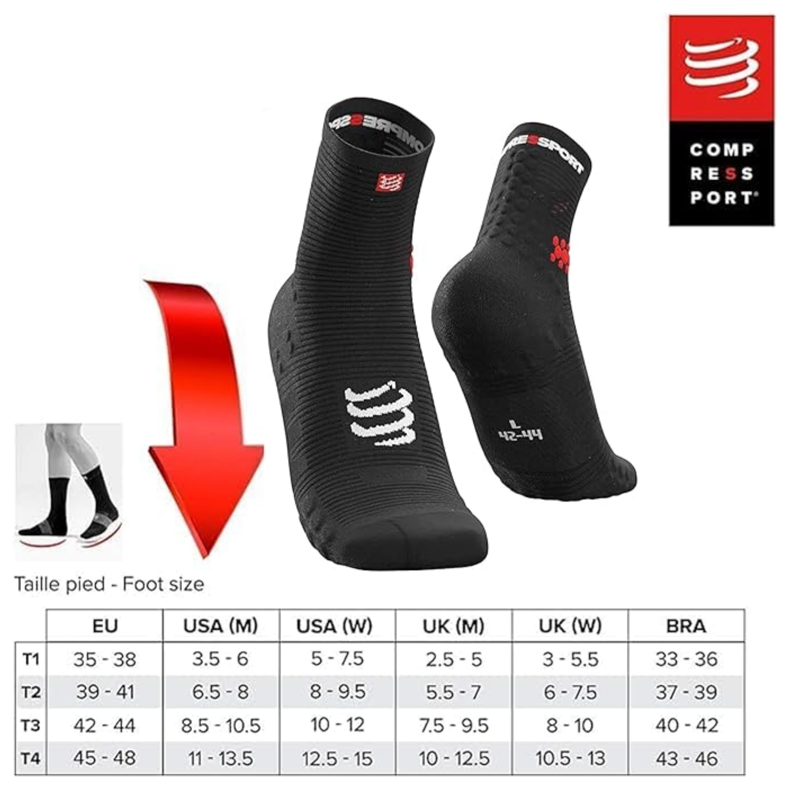 compressport-pro-racing-socks-v3-run-high-chaussettes-de-course-pied image 3