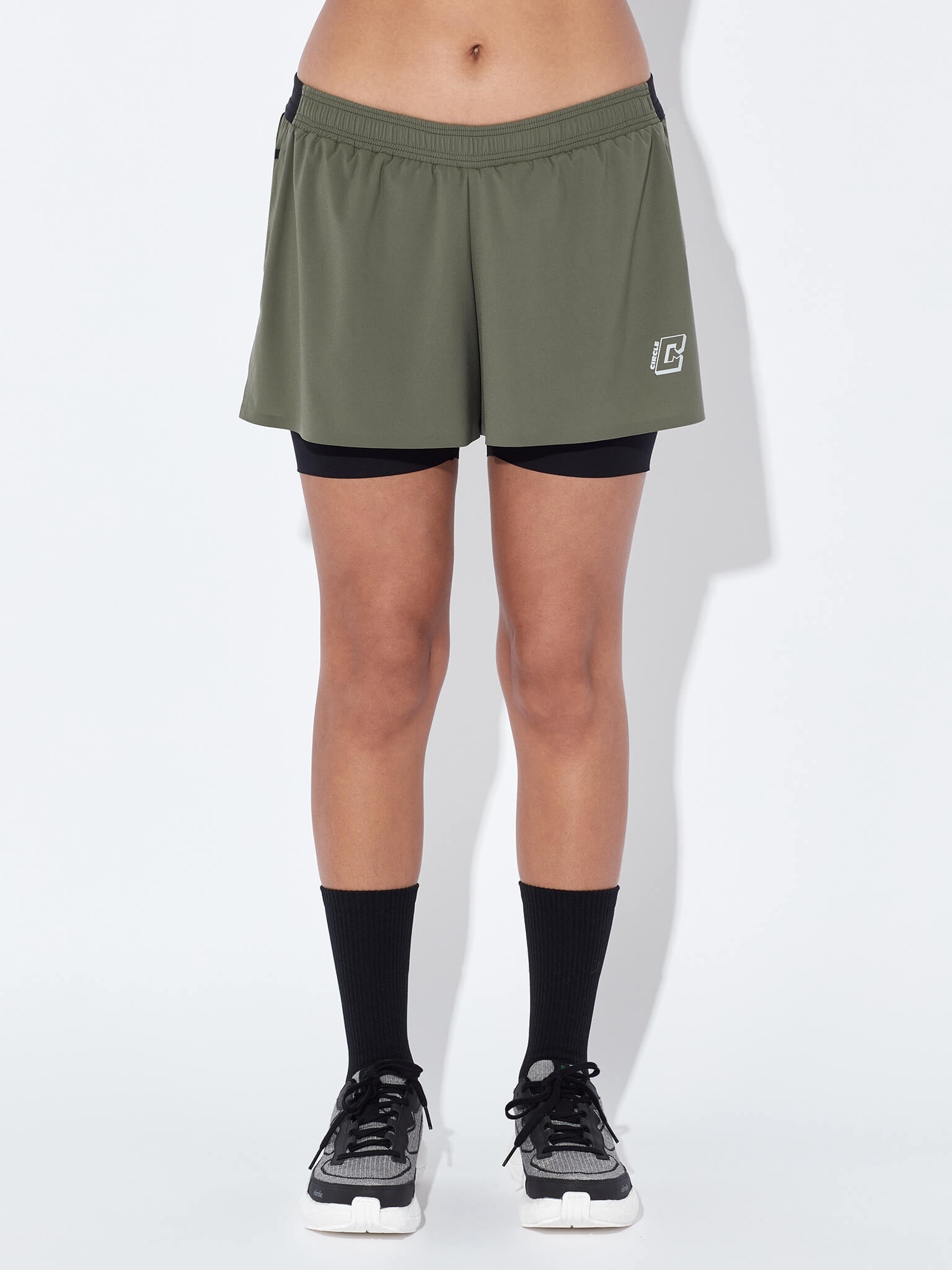 circle-sportswear-short-2-en-1-legend-femme-coutures-soud-es-ultra-l-ger-moss-na image 8
