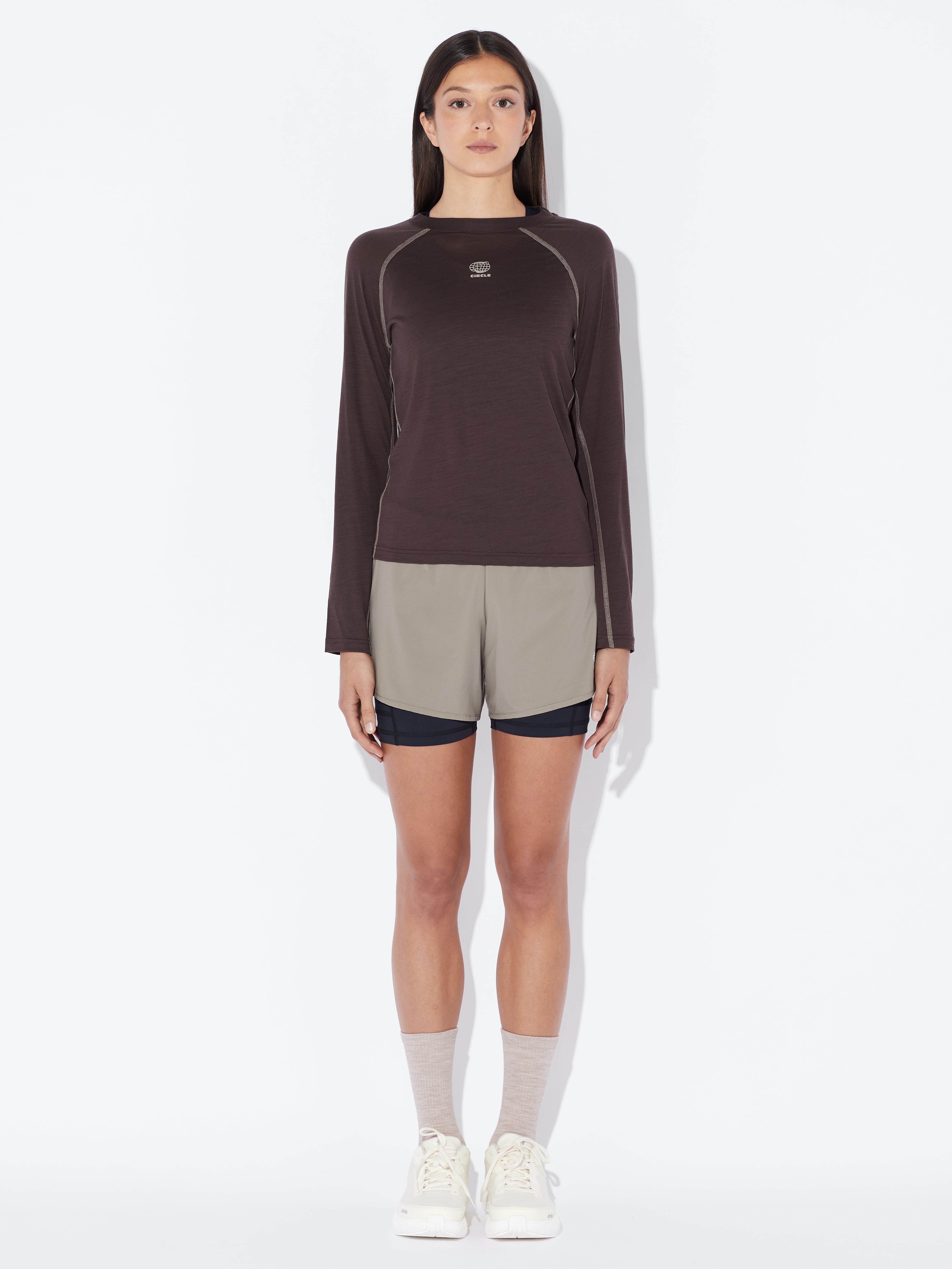circle-sportswear-t-shirt-manches-longues-femme-aerowool-laine-rws image 1