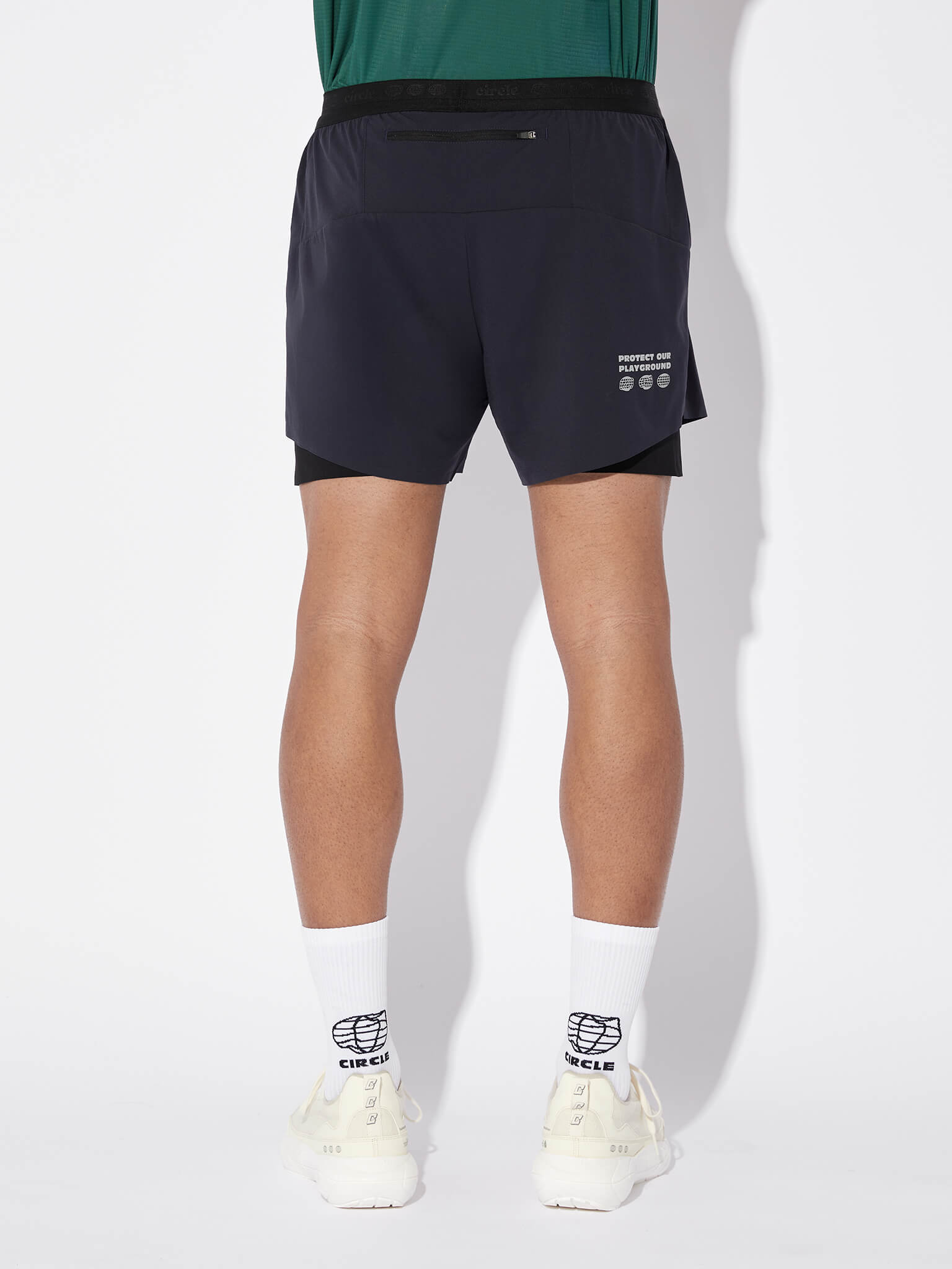 circle-sportswear-short-2-en-1-legend-homme-onyx-black-running-technique image 4