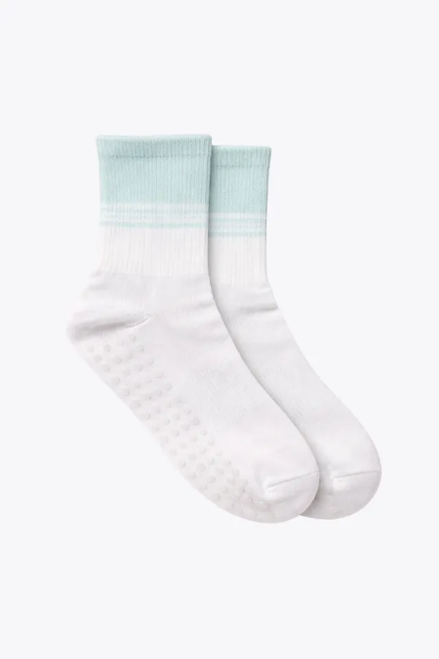 luz-collections-chaussettes-anti-d-rapantes-cr-me-vert-clair image 1