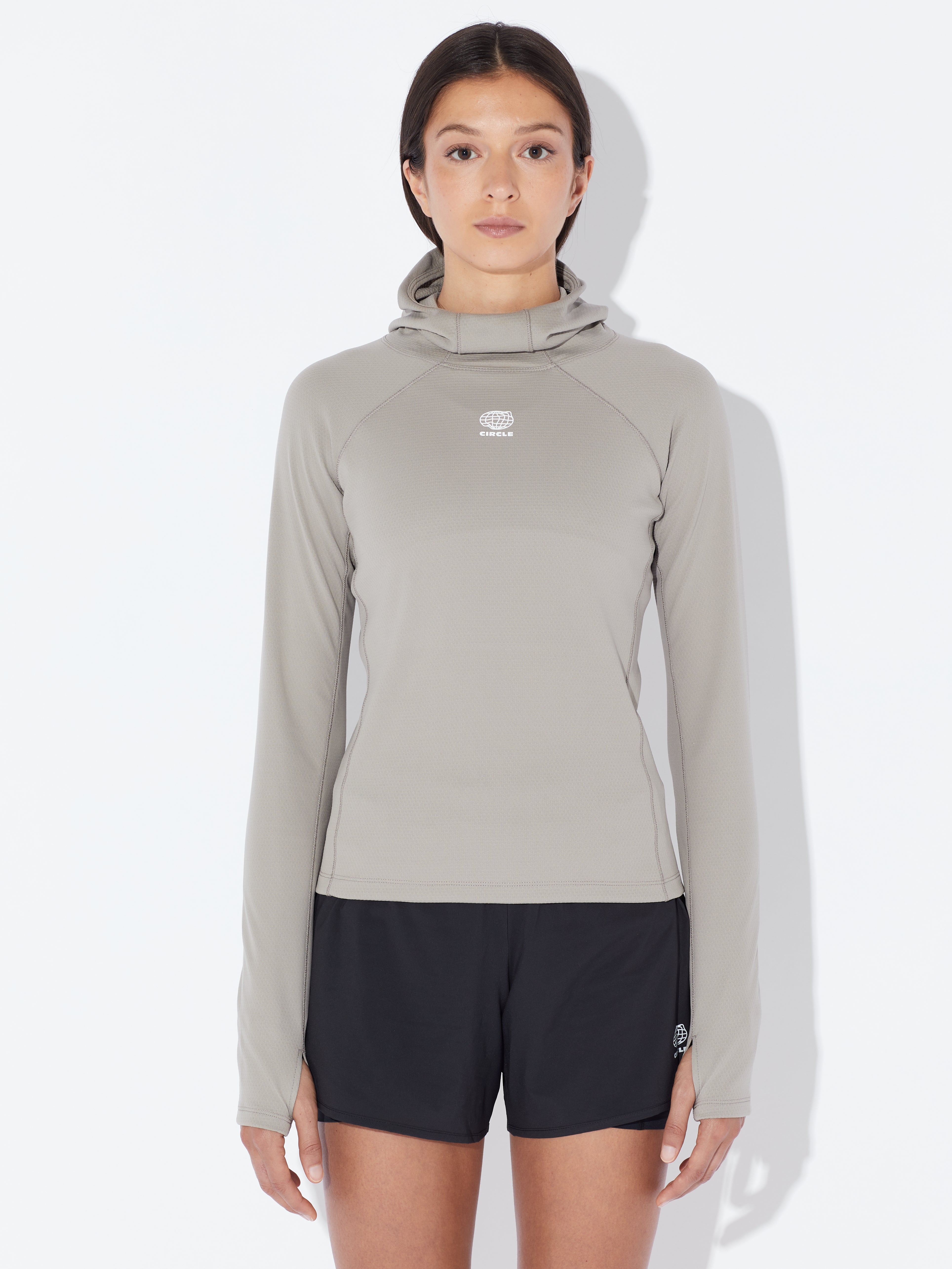 circle-sportswear-sweat-capuche-femme-momentum-3d-knit-double-couche-chaud-et-l- image 1