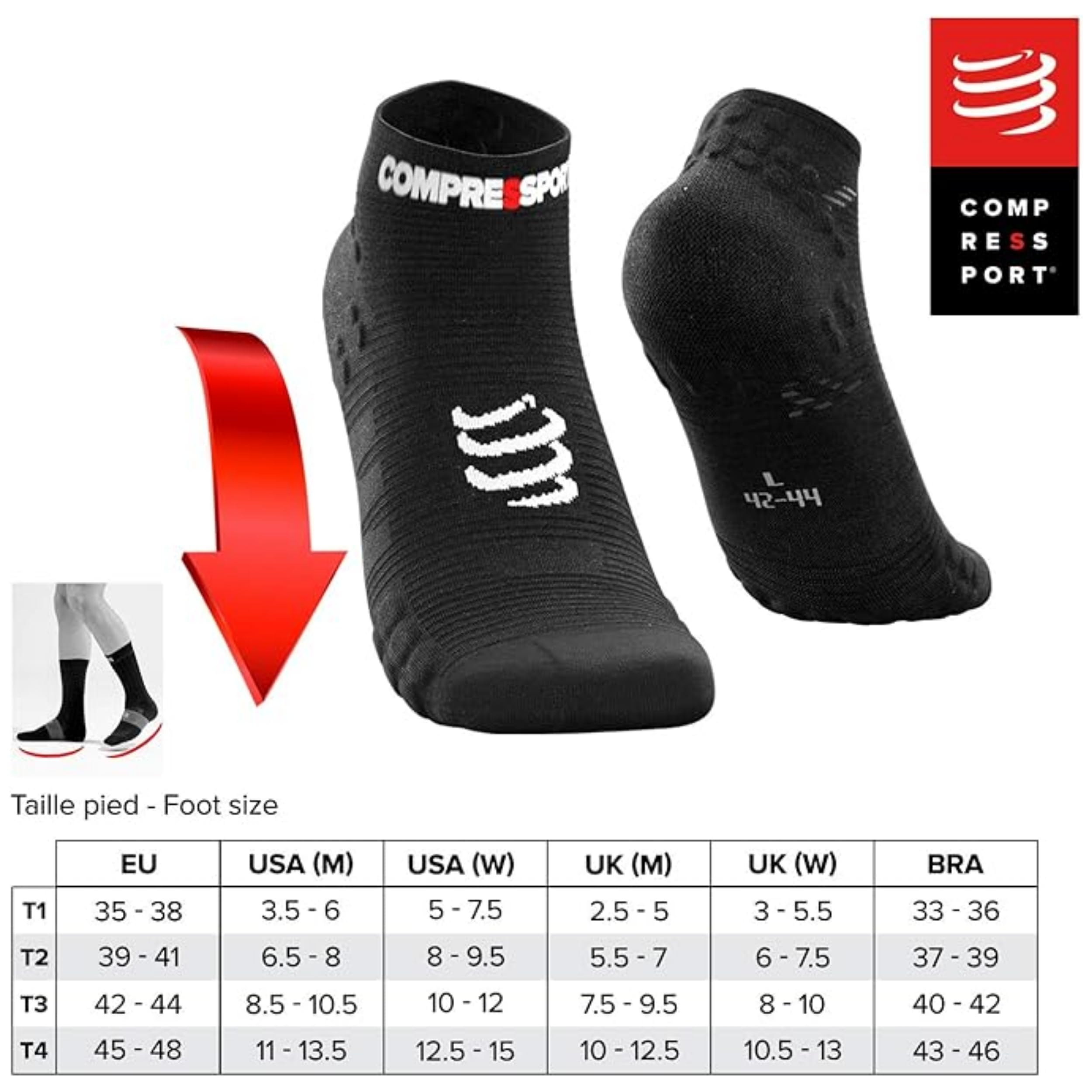 compressport-prs-v3-run-low-chaussettes-de-course-pied-basses image 4