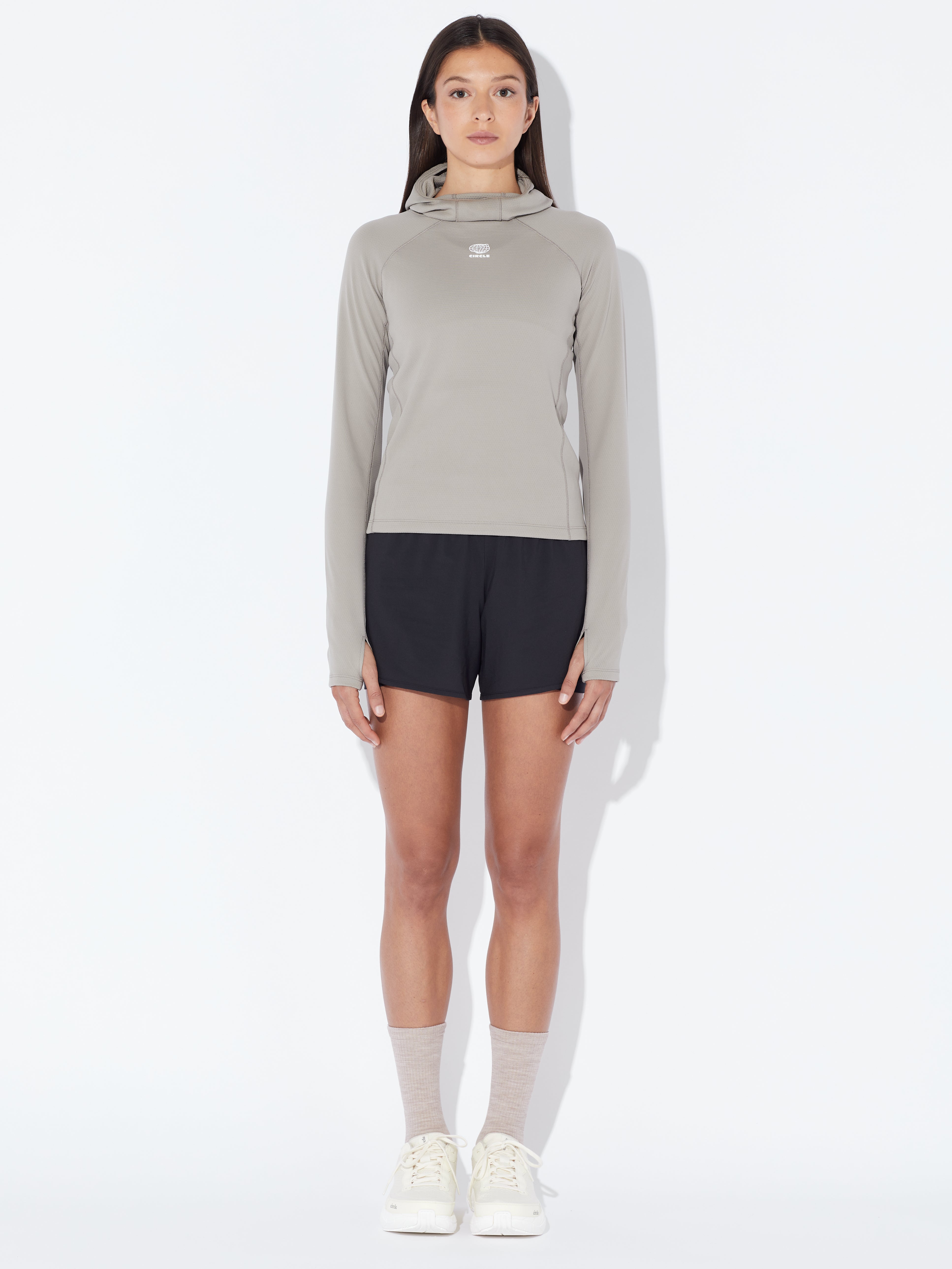 circle-sportswear-sweat-capuche-femme-momentum-3d-knit-double-couche-chaud-et-l- image 5