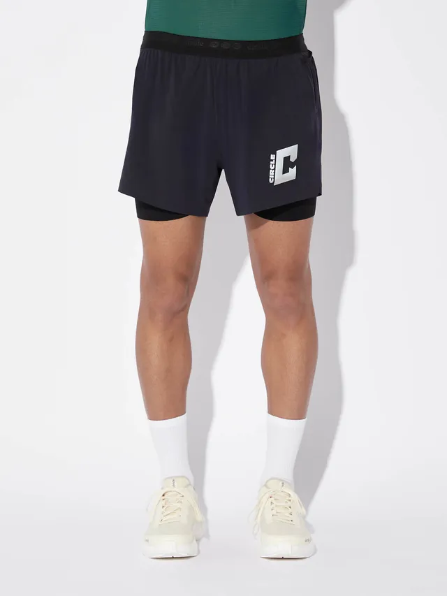circle-sportswear-short-2-en-1-legend-homme-onyx-black-running-technique image 1