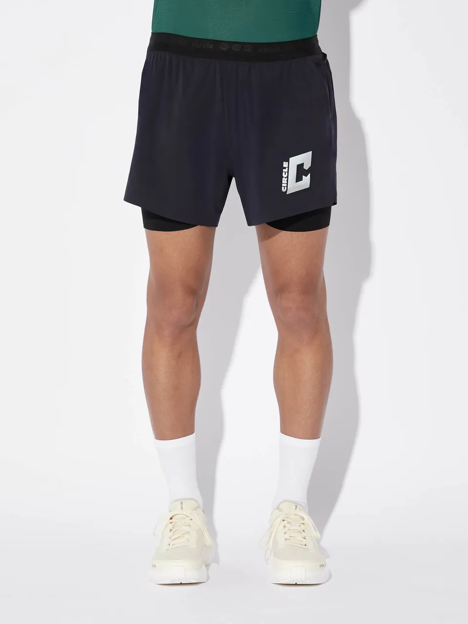 circle-sportswear-short-2-en-1-legend-homme-onyx-black-running-technique image 1