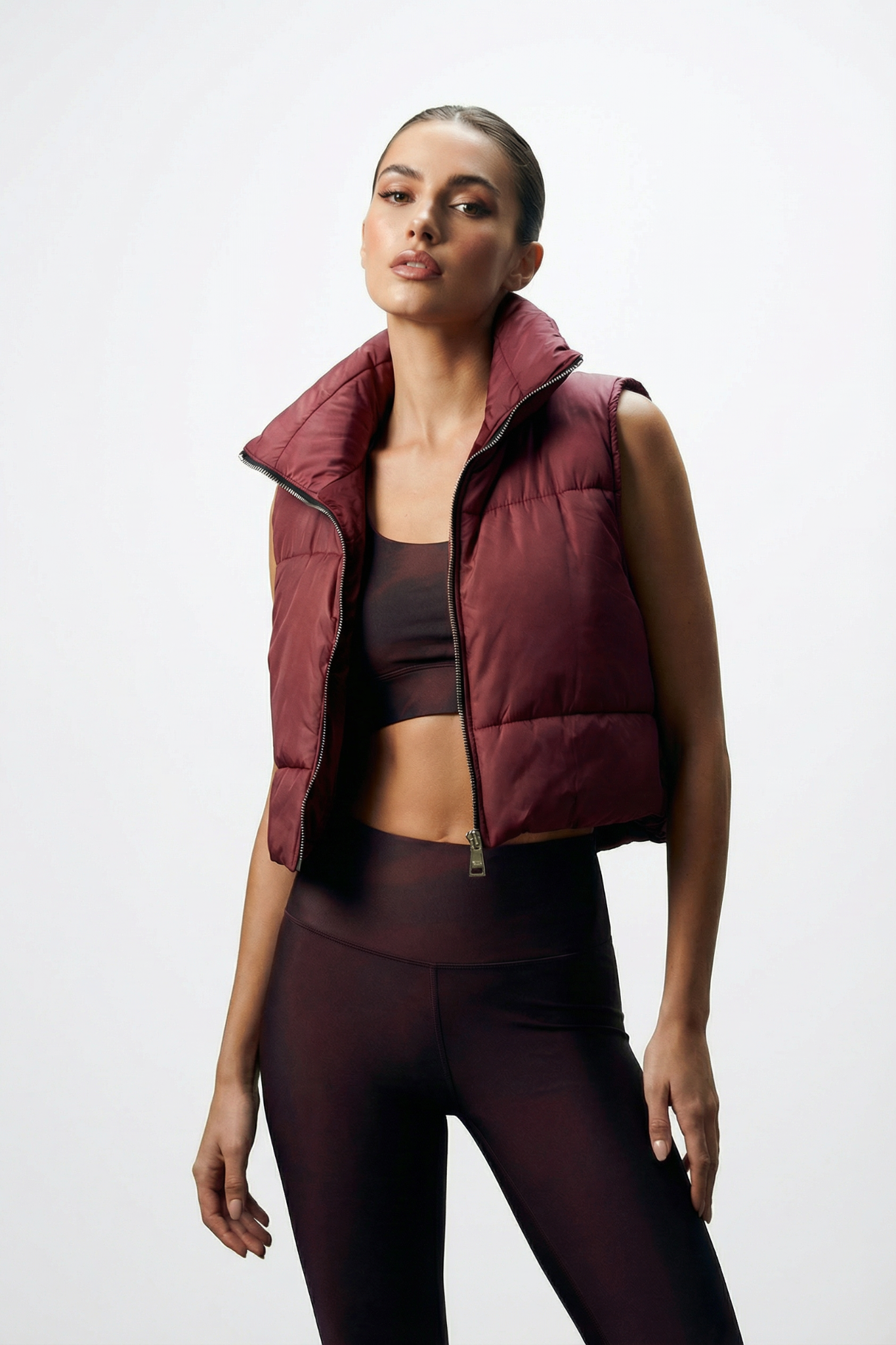 luz-collections-doudoune-sans-manches-joy-bordeaux image 1