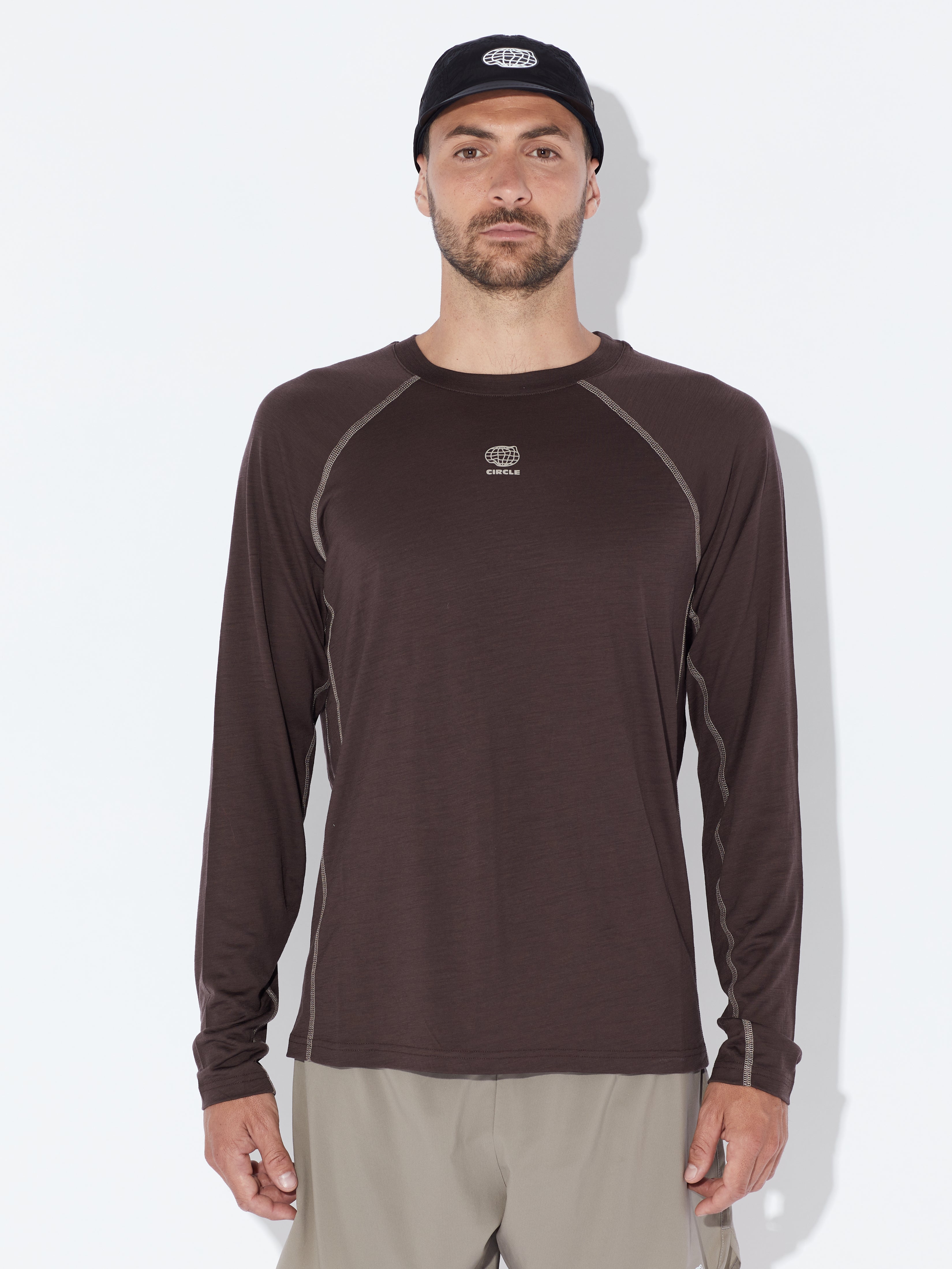 circle-sportswear-t-shirt-manches-longues-homme-aerowool-laine-rws image 1