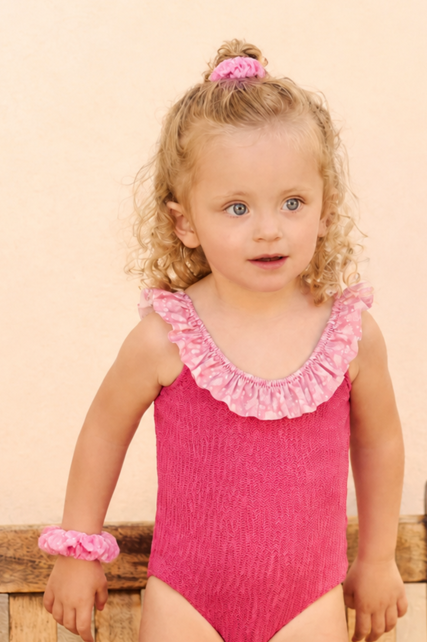 luz-collections-paloma-chouchou-rose-pois image 2