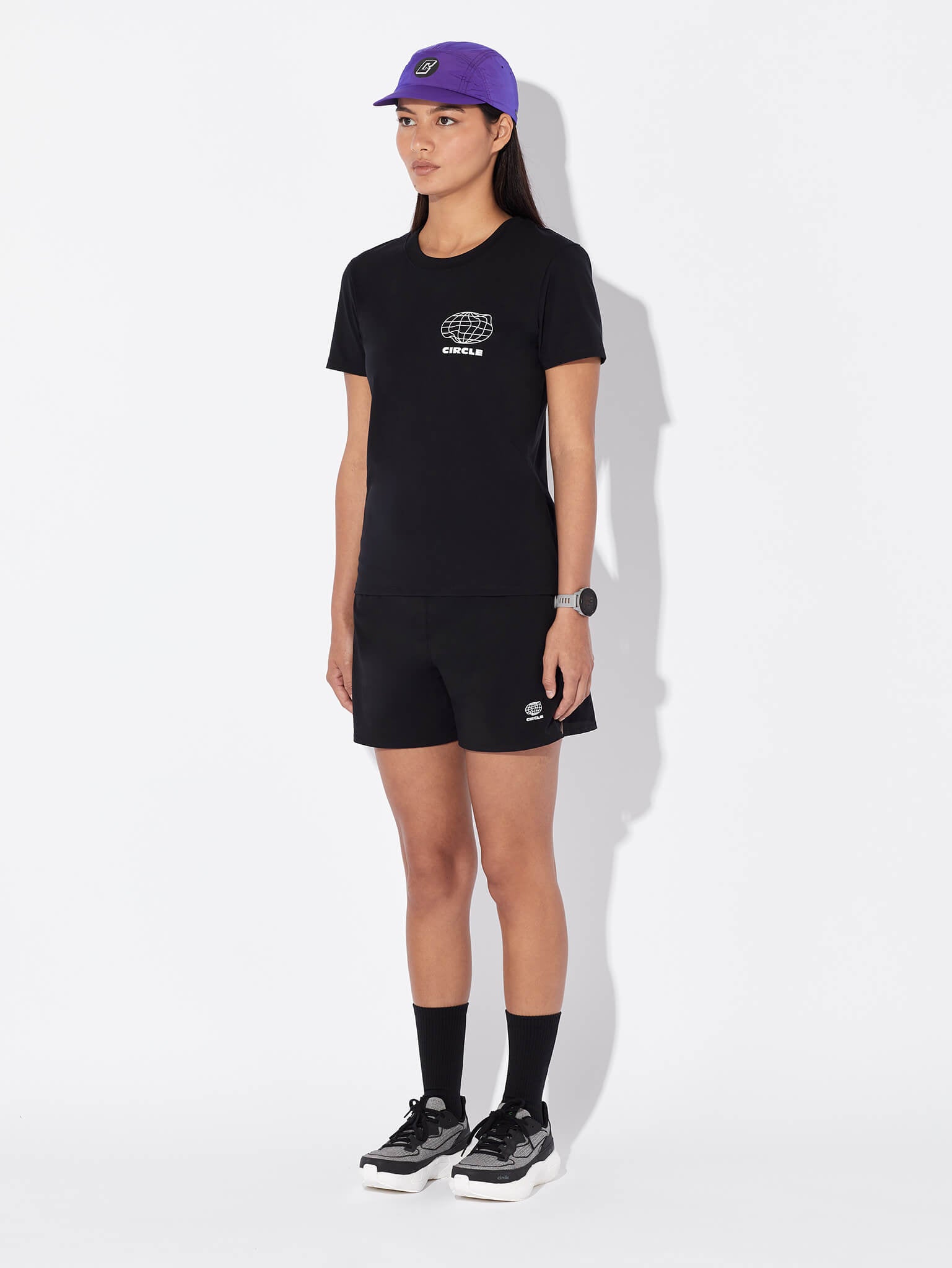 circle-sportswear-t-shirt-athletic-run-tee-shirt-running-l-ger-respirant-onyx-bl image 7