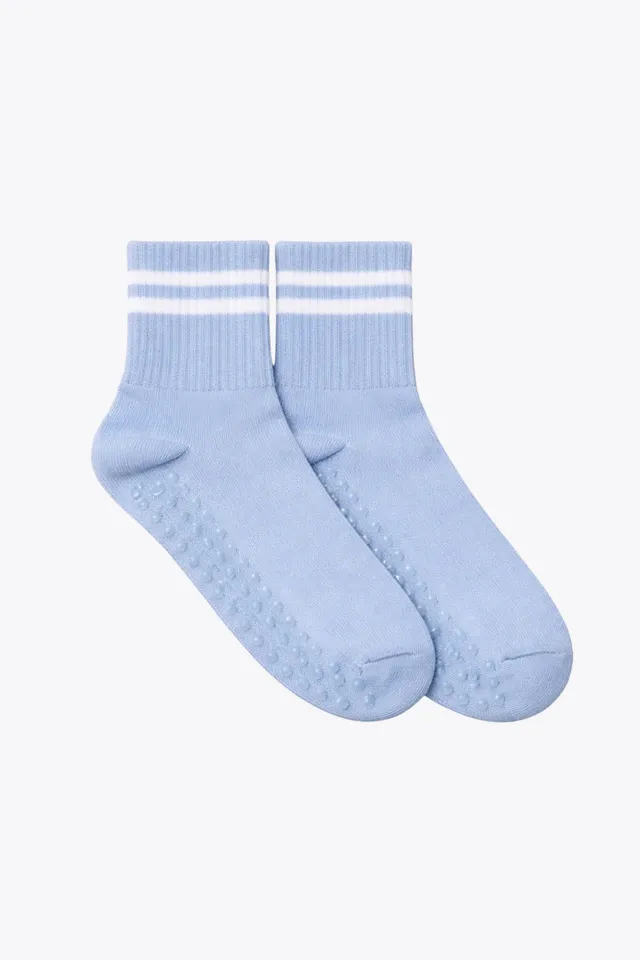 luz-collections-chaussettes-chaussettes-hautes-anti-d-rapantes-ray-es-bleu-ciel- image 1
