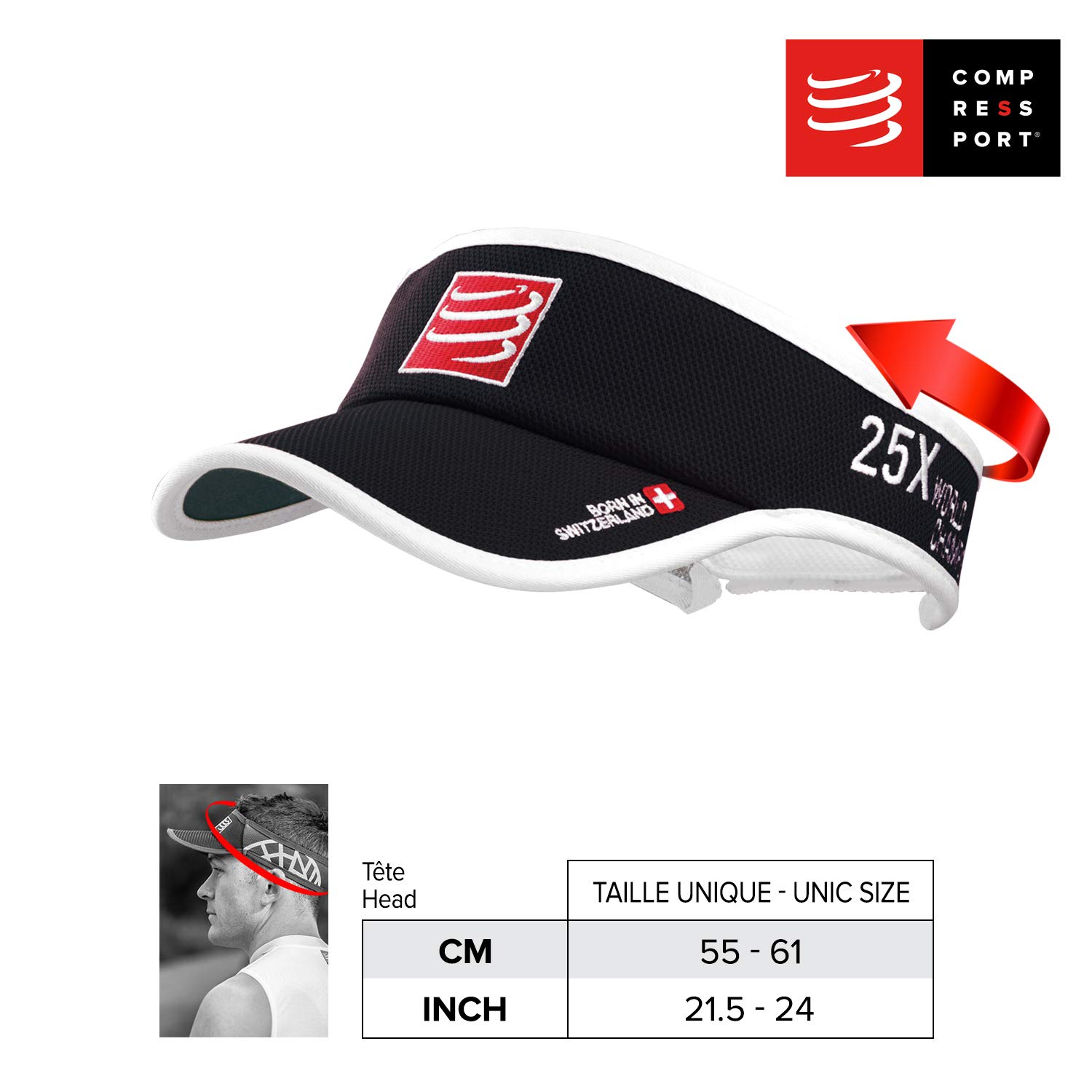 compressport-visor-cap-pro-racing-casquette-visi-re-mixte-taille-unique image 4