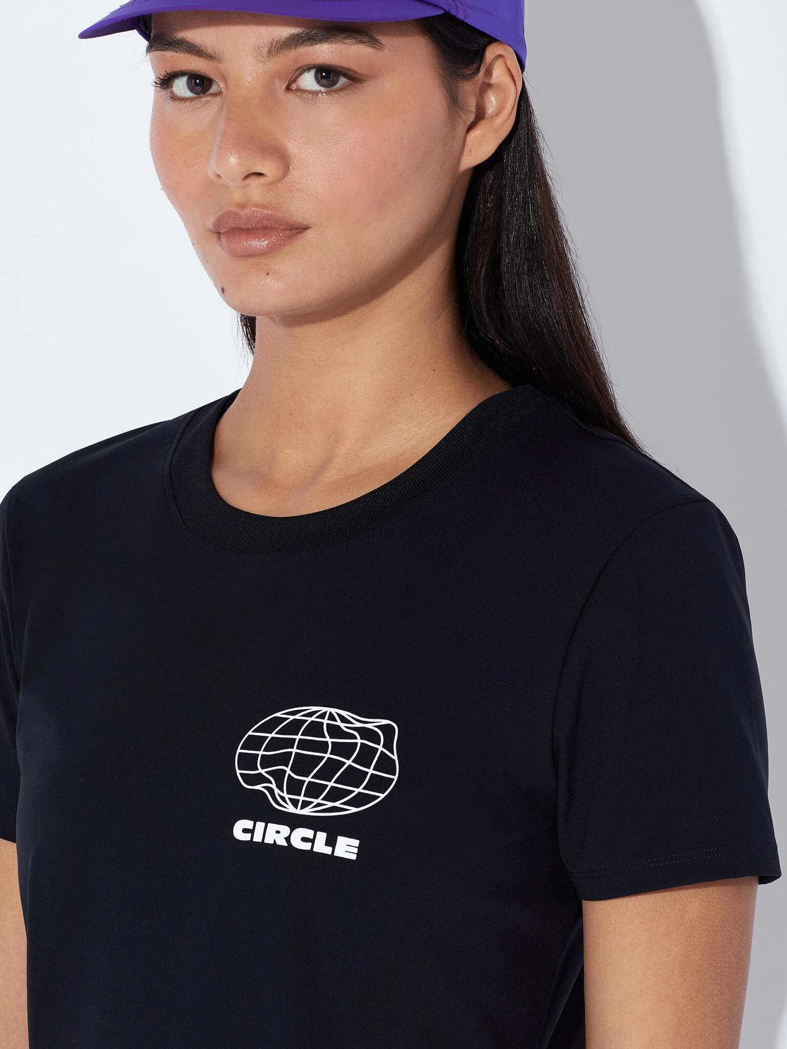 circle-sportswear-t-shirt-athletic-run-tee-shirt-running-l-ger-respirant-onyx-bl image 2