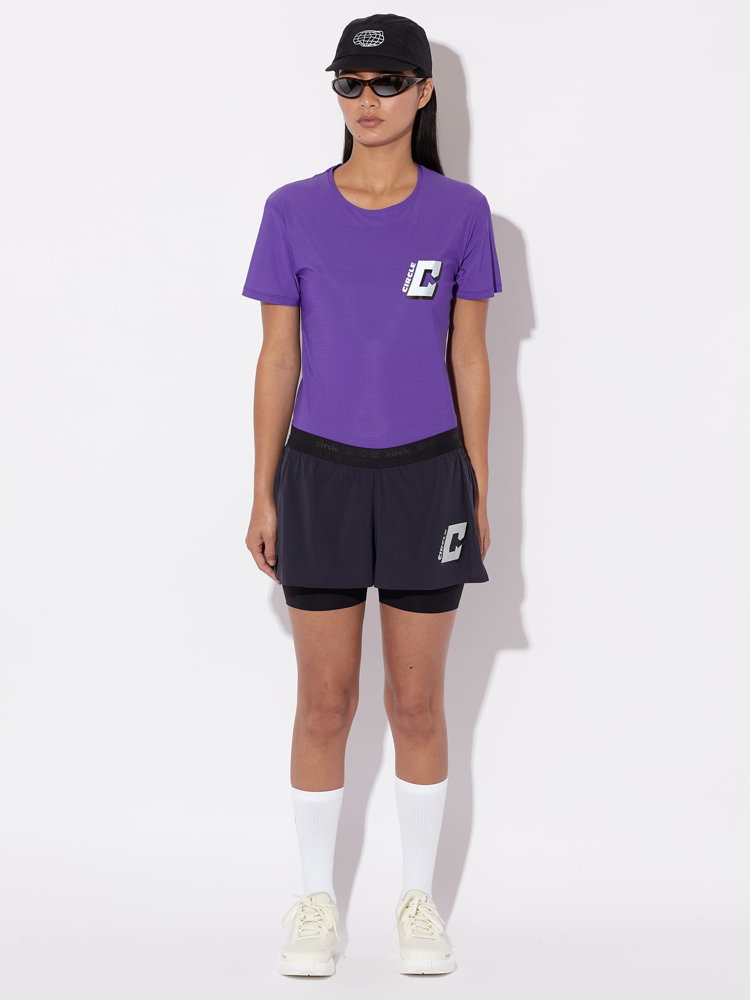 circle-sportswear-short-2-en-1-legend-femme-coutures-soud-es-ultra-l-ger-moss-na image 6