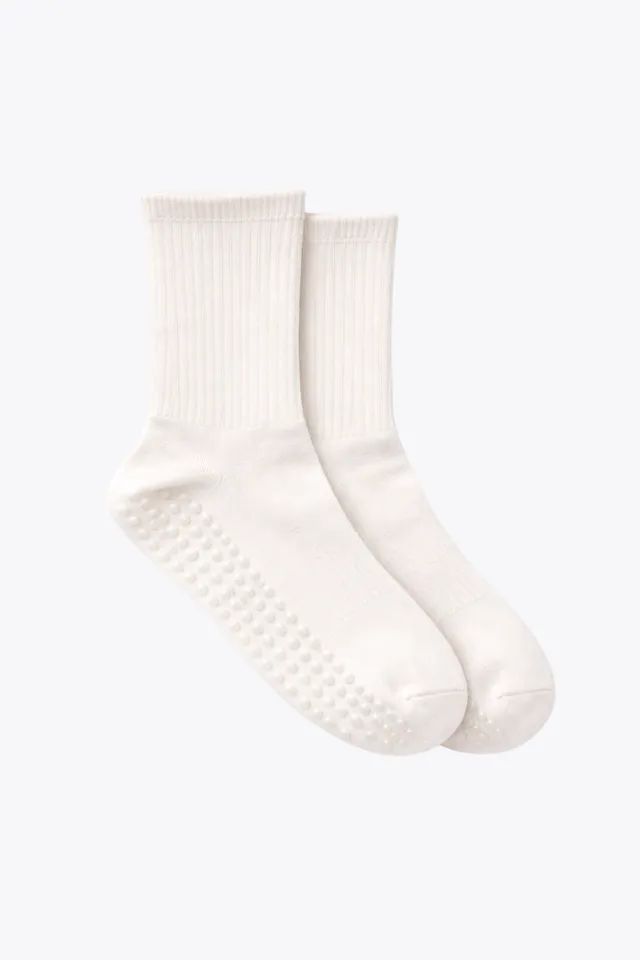 luz-collections-chaussettes-unies-blanches-antid-rapantes image 1