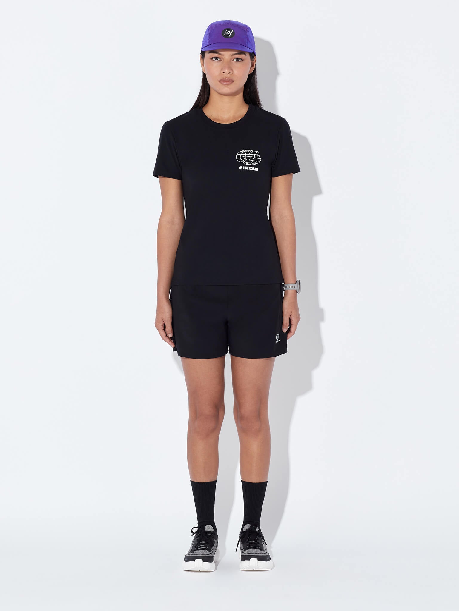 circle-sportswear-t-shirt-athletic-run-tee-shirt-running-l-ger-respirant-onyx-bl image 6
