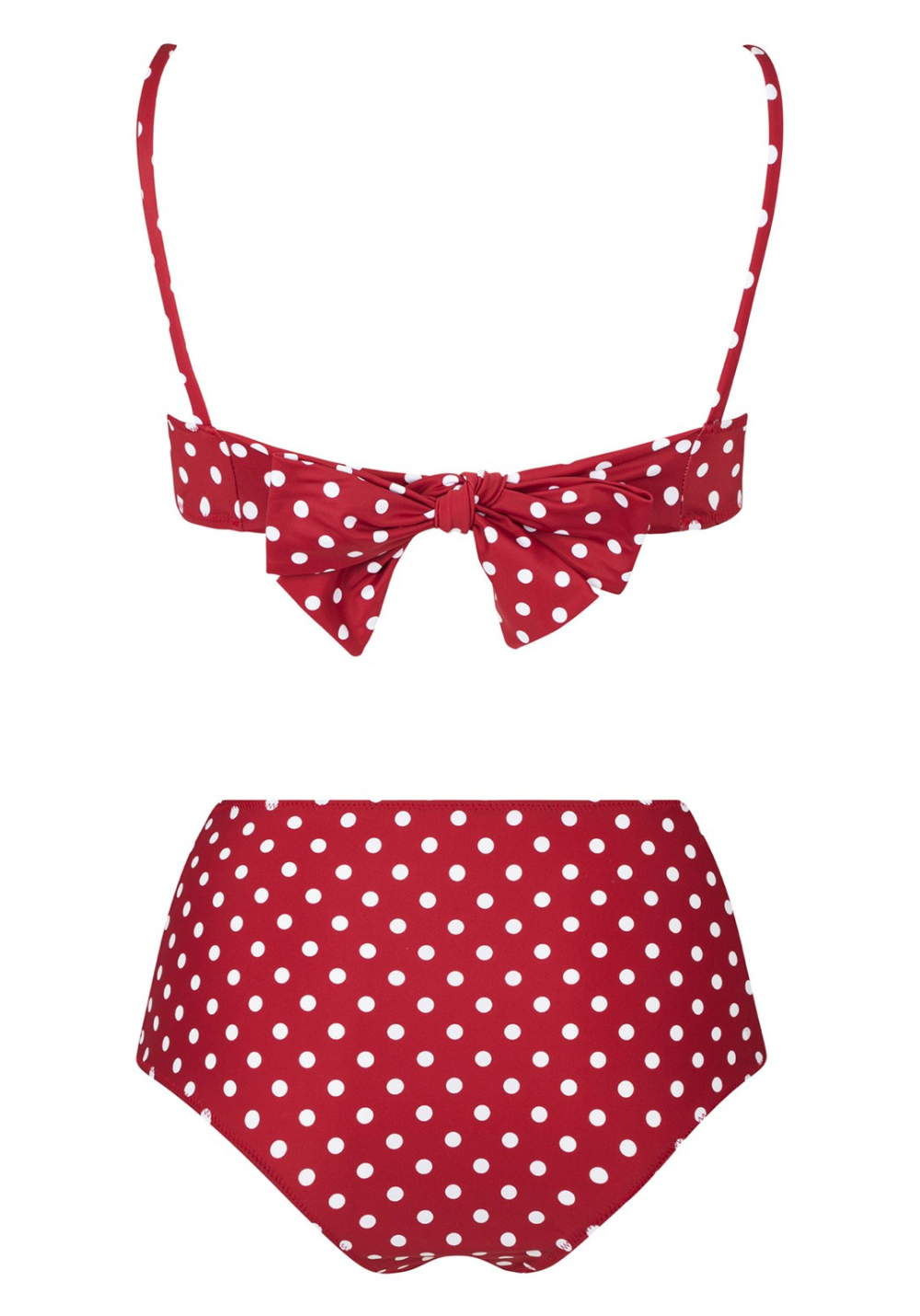 luz-collections-x-dolores-haut-de-maillot-de-bain-balconnet-amalfi-rouge-pois-bl image 5