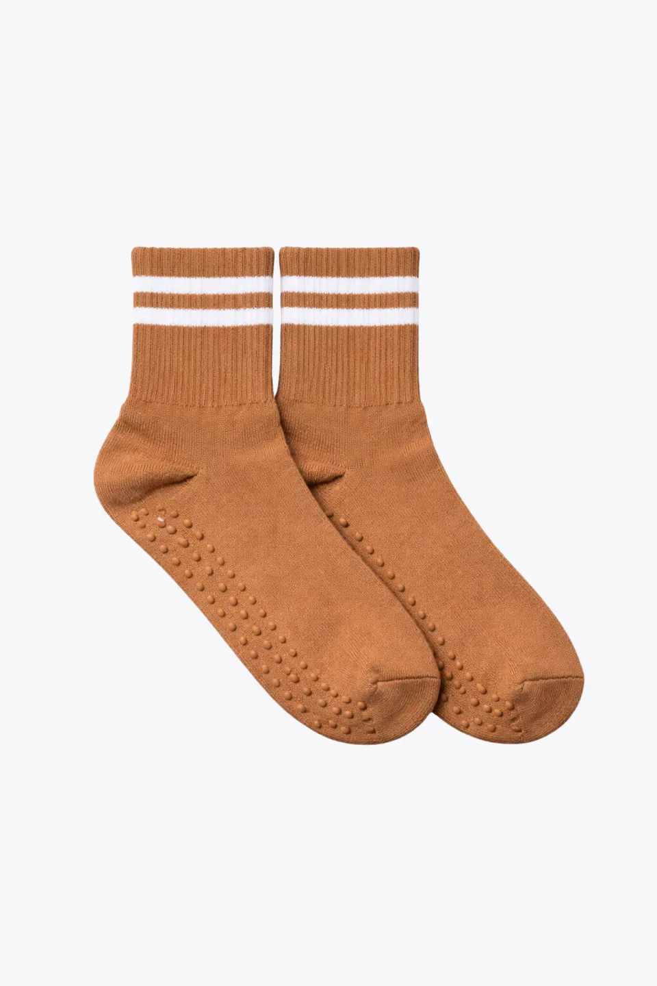 luz-collections-chaussettes-de-sport-oranges-ray-es-blanches-anti-d-rapantes image 1