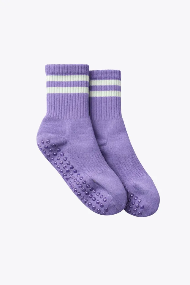 luz-collections-chaussettes-anti-d-rapantes-violettes-claires image 1