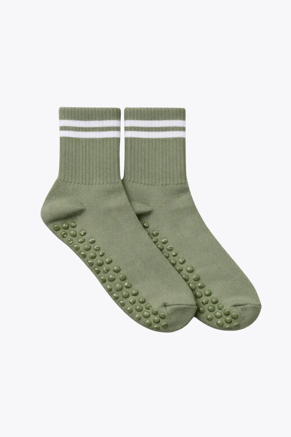 luz-collections-chaussettes-hautes-anti-d-rapantes-grips-vert-pomme-ray-es-taill image 1