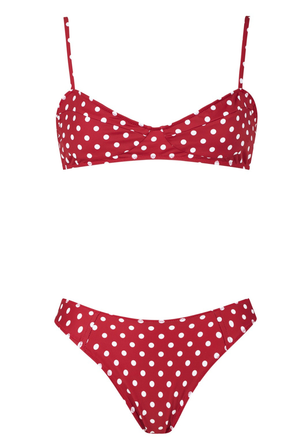 luz-collections-x-dolores-haut-de-maillot-de-bain-balconnet-amalfi-rouge-pois-bl image 4