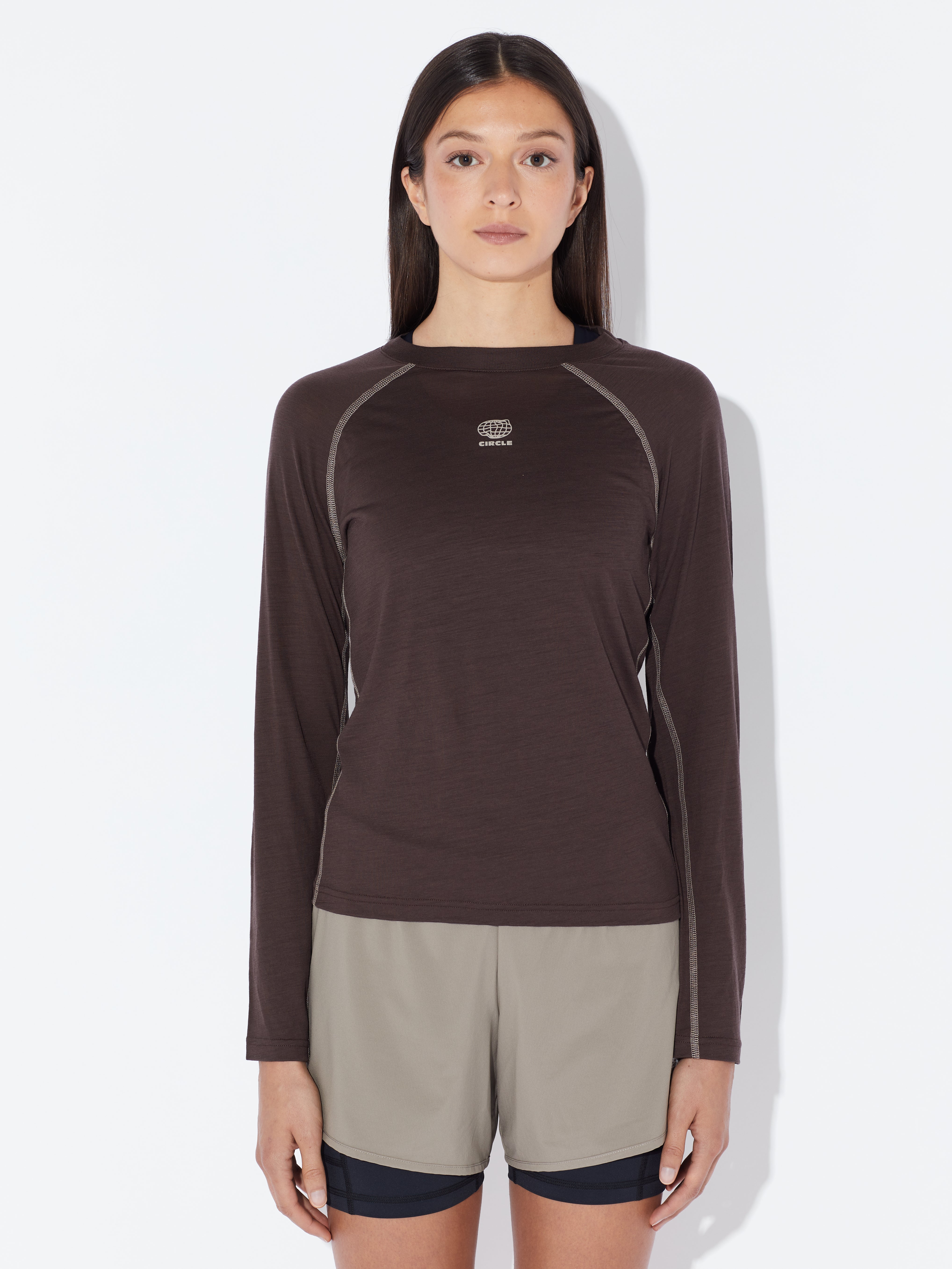 circle-sportswear-t-shirt-manches-longues-femme-aerowool-laine-rws image 5