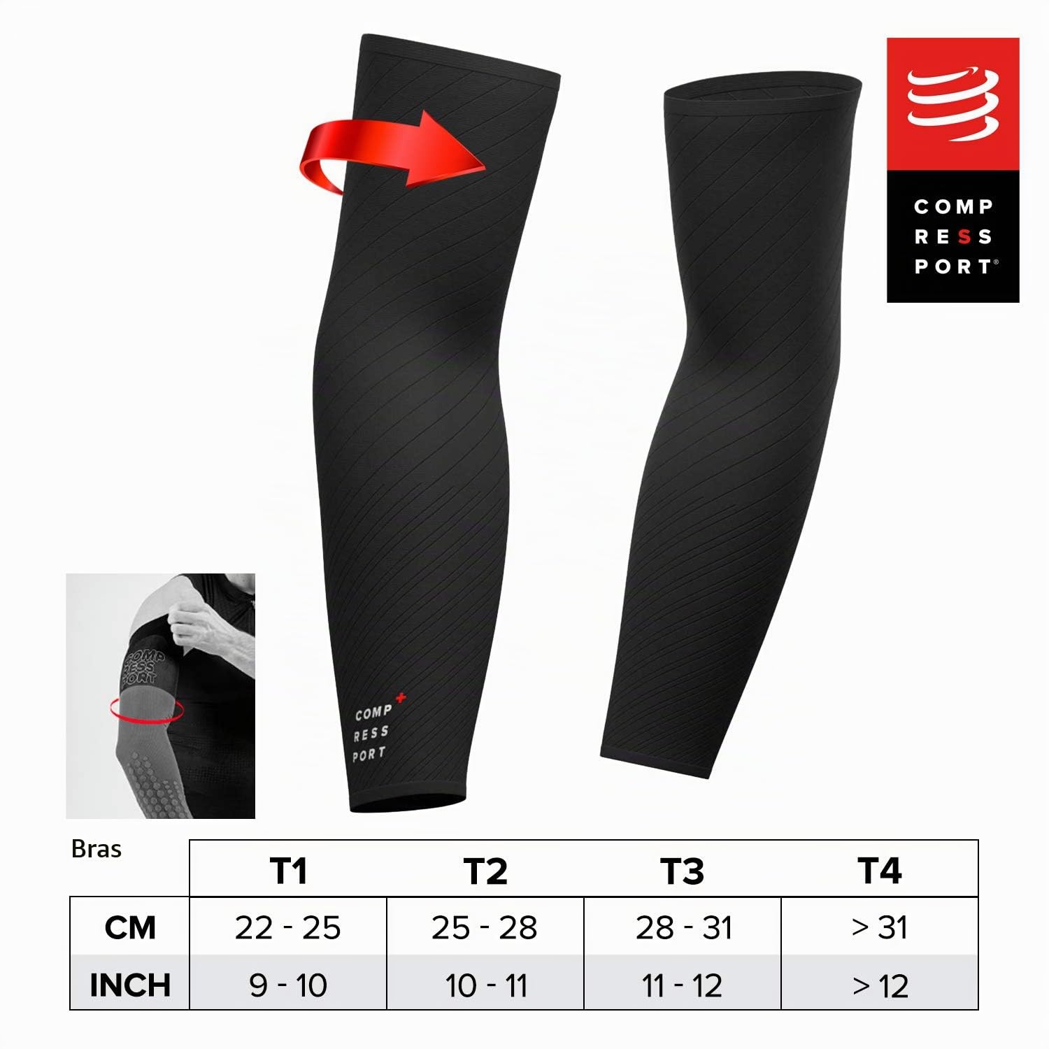 compressport-armforce-ultralight-manchon-de-compression-bras-pour-running-cyclis image 2