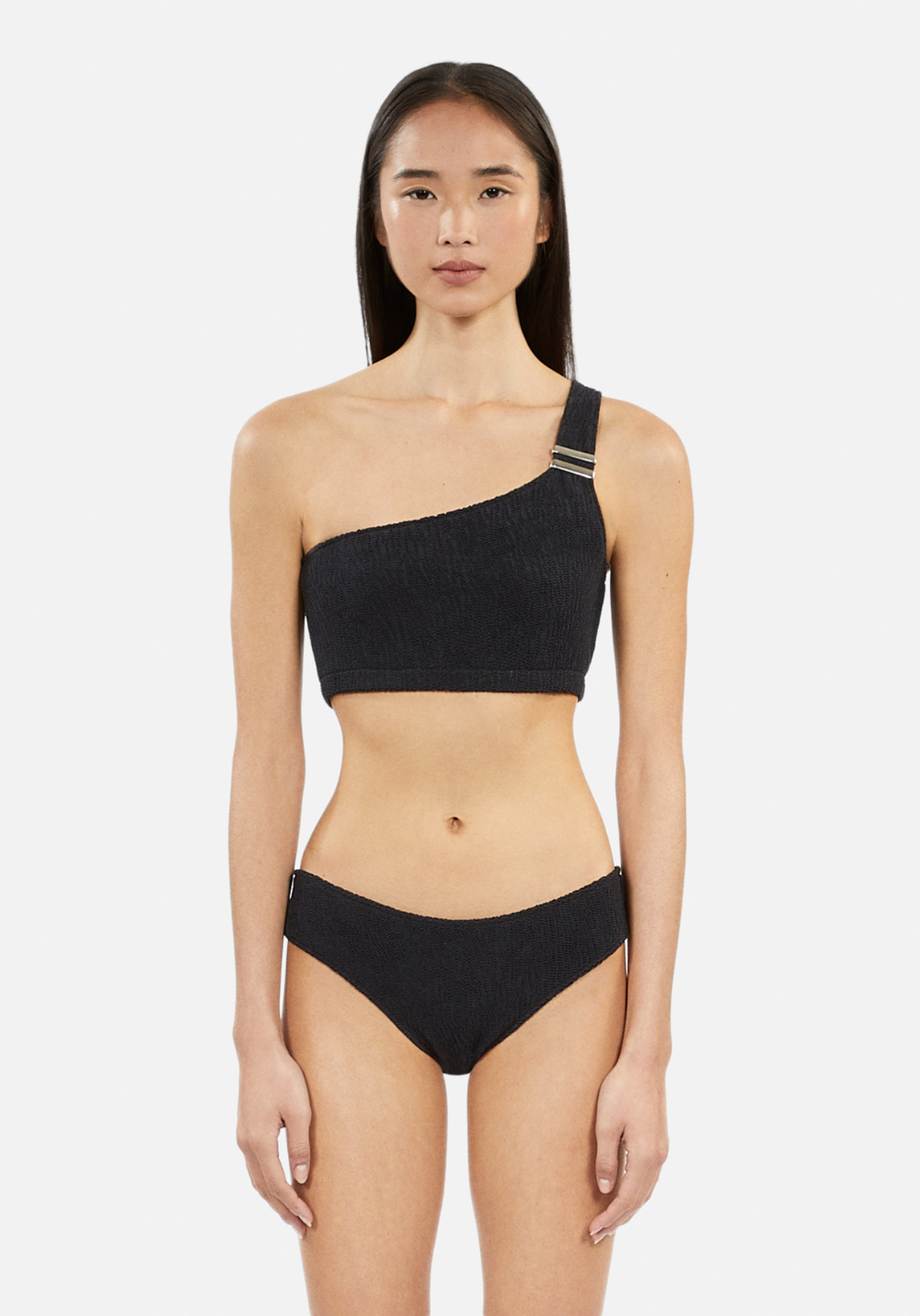 luz-collections-x-the-kooples-haut-de-maillot-deux-pi-ces-asym-trique-noir-textu image 2