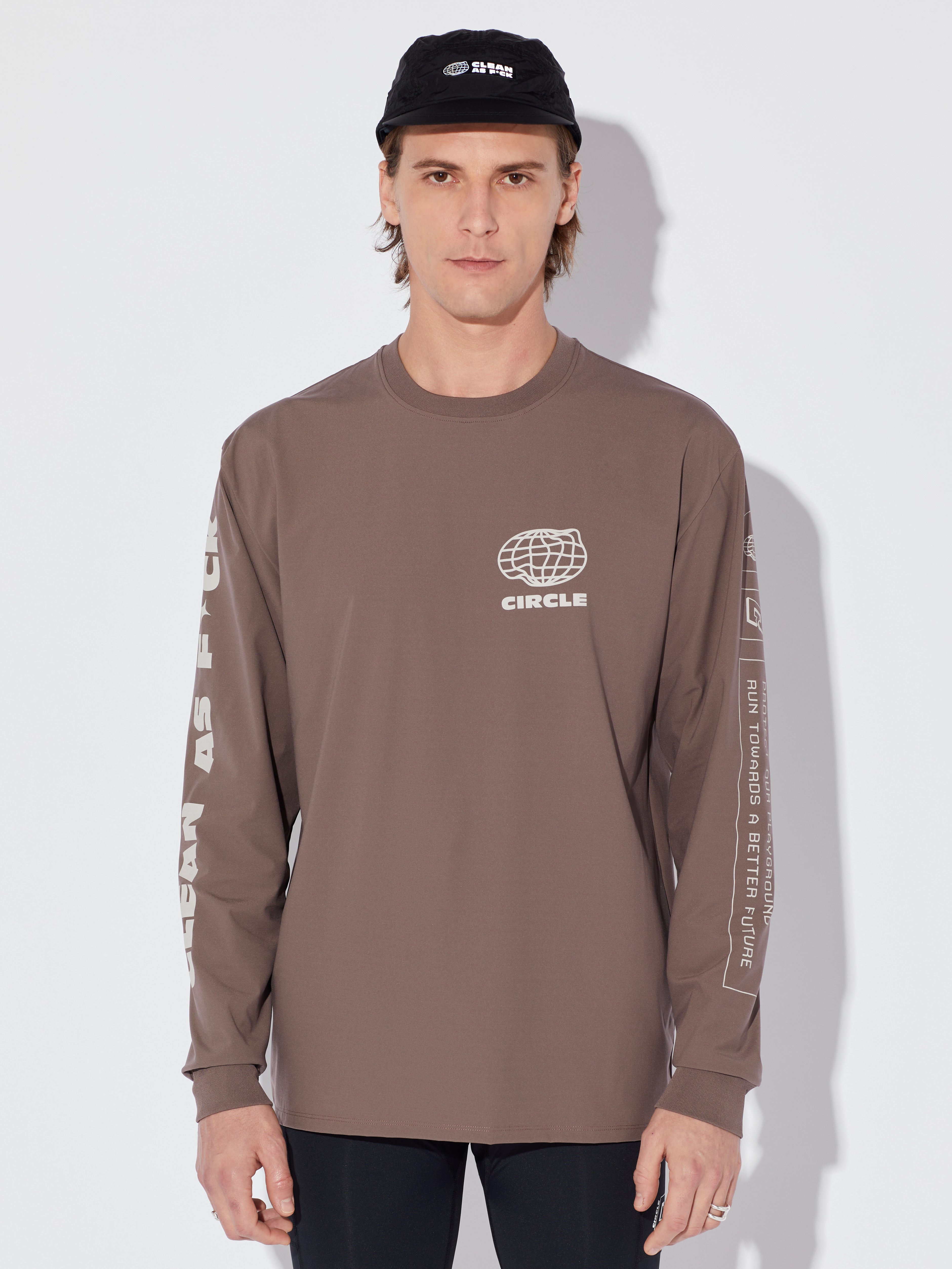 circle-sportswear-t-shirt-manches-longues-feel-good-caf-2-0 image 1